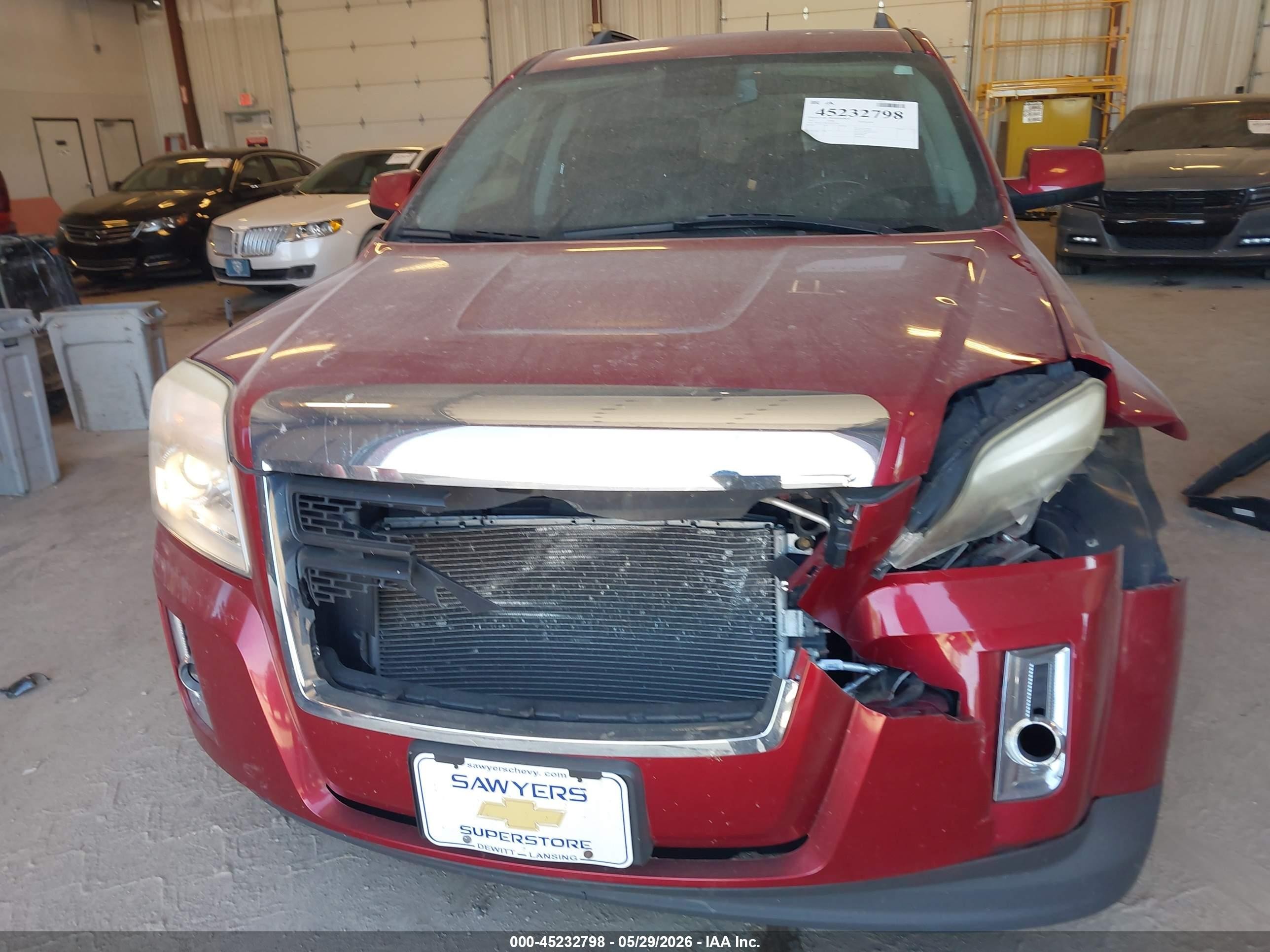 2013 Gmc Terrain Sle-2 Red vin: 2GKFLTEK1D6357556
