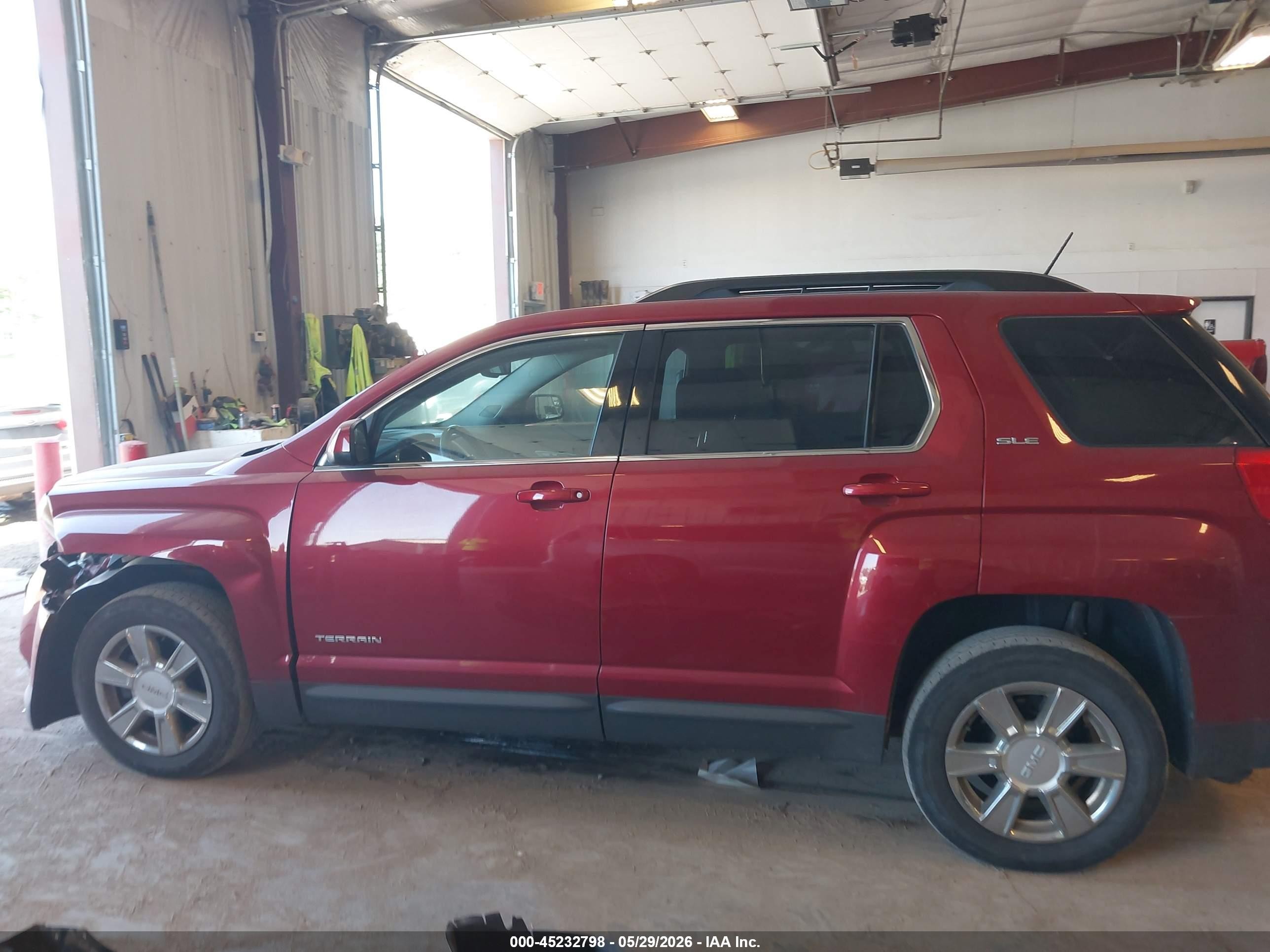 2013 Gmc Terrain Sle-2 Red vin: 2GKFLTEK1D6357556