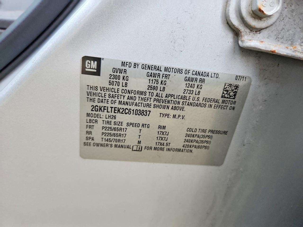 2012 Gmc Terrain Sle Silver vin: 2GKFLTEK2C6103837