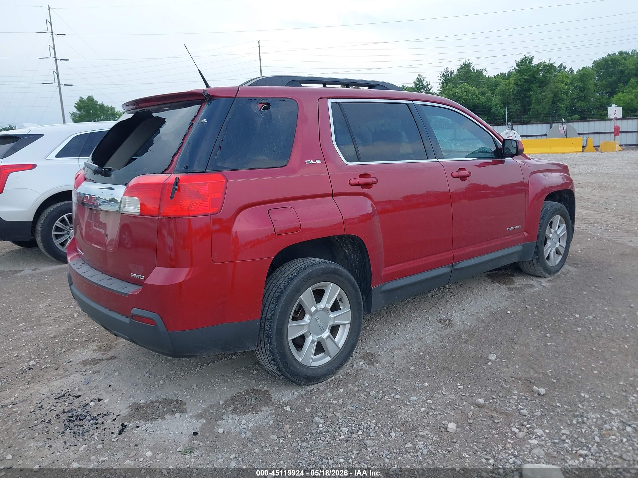 2013 Gmc Terrain Sle-2 Red vin: 2GKFLTEK2D6187675
