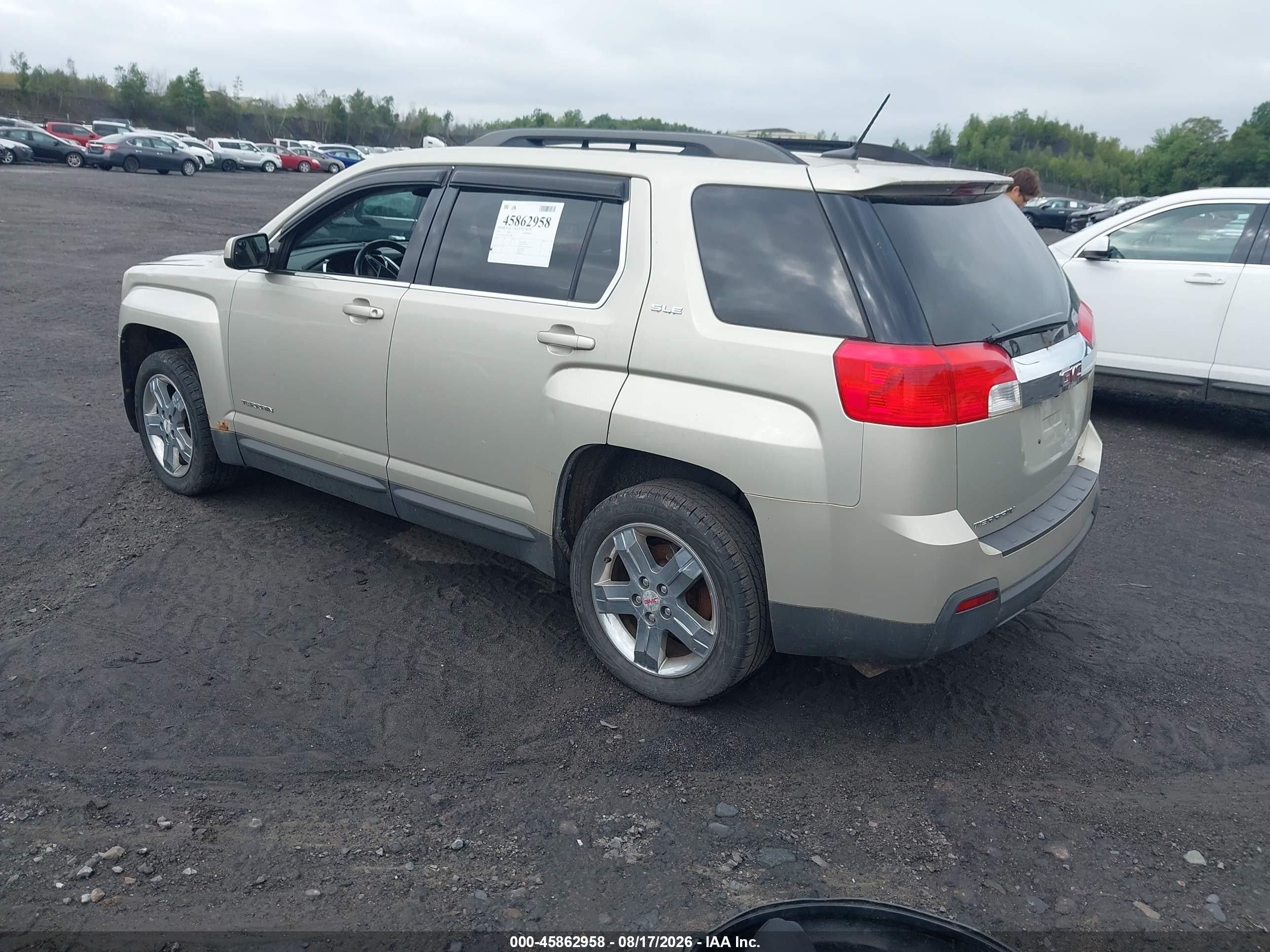 2013 Gmc Terrain Sle-2 Gold vin: 2GKFLTEK2D6265789
