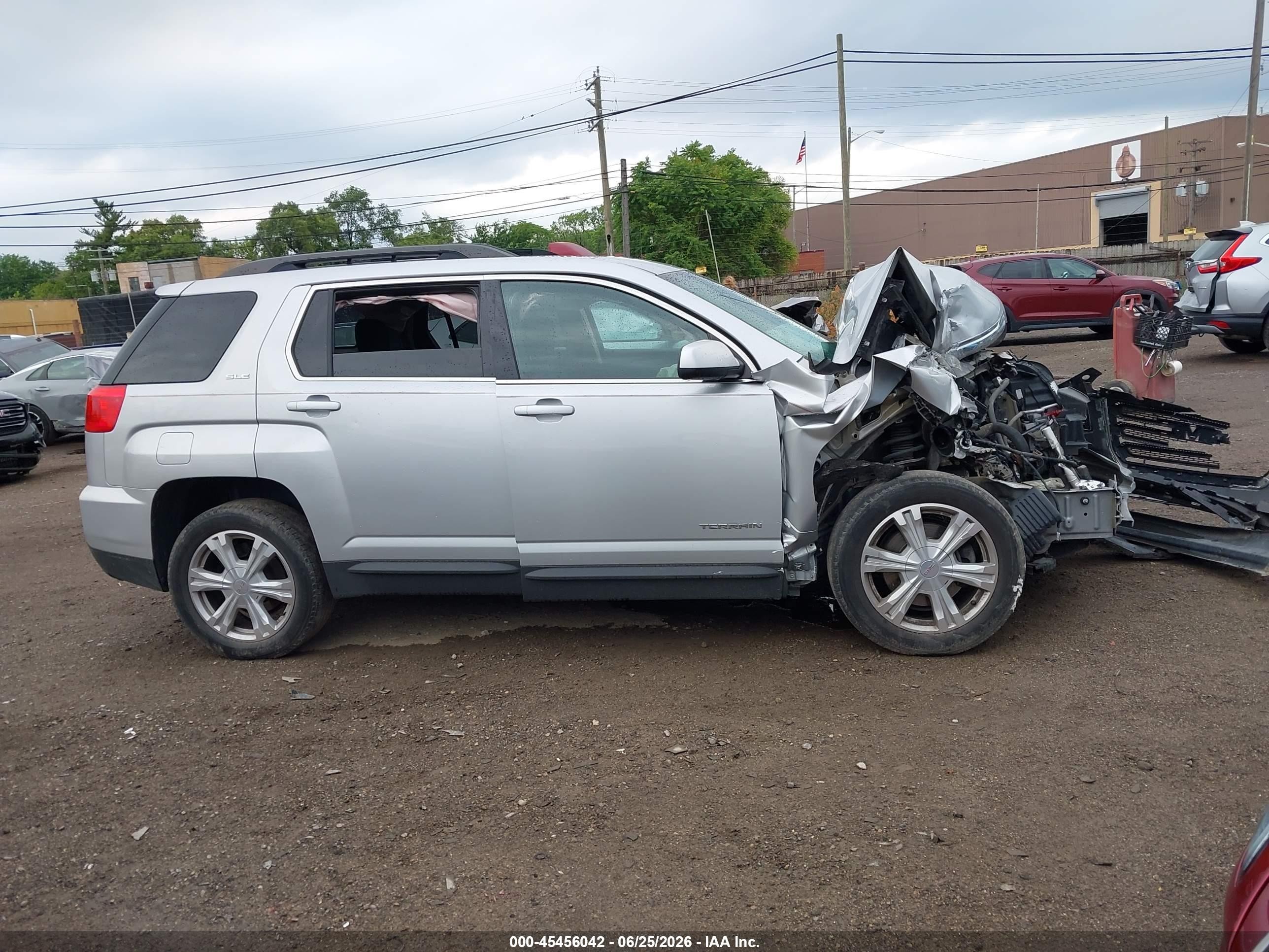 2017 Gmc Terrain Sle-2 Silver vin: 2GKFLTEK2H6292688