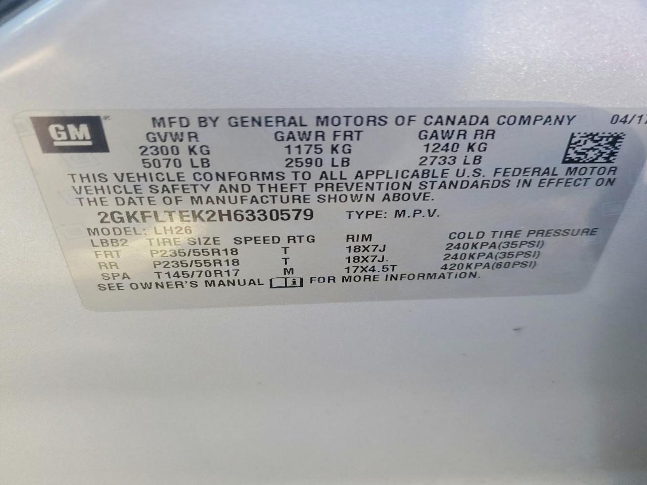 2017 Gmc Terrain Sle Silver vin: 2GKFLTEK2H6330579