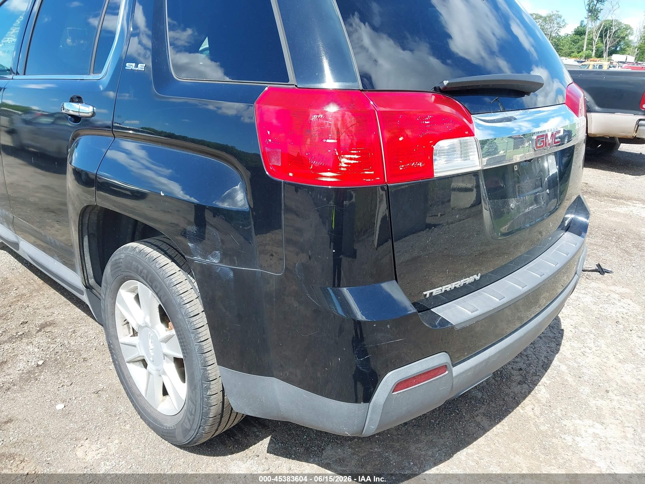 2013 Gmc Terrain Sle-2 Black vin: 2GKFLTEK3D6241808
