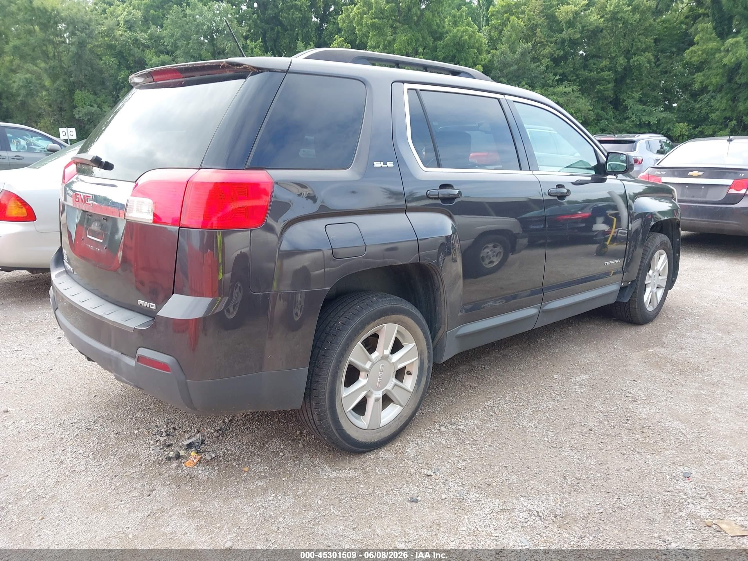 2013 Gmc Terrain Sle-2 Черный vin: 2GKFLTEK4D6422139