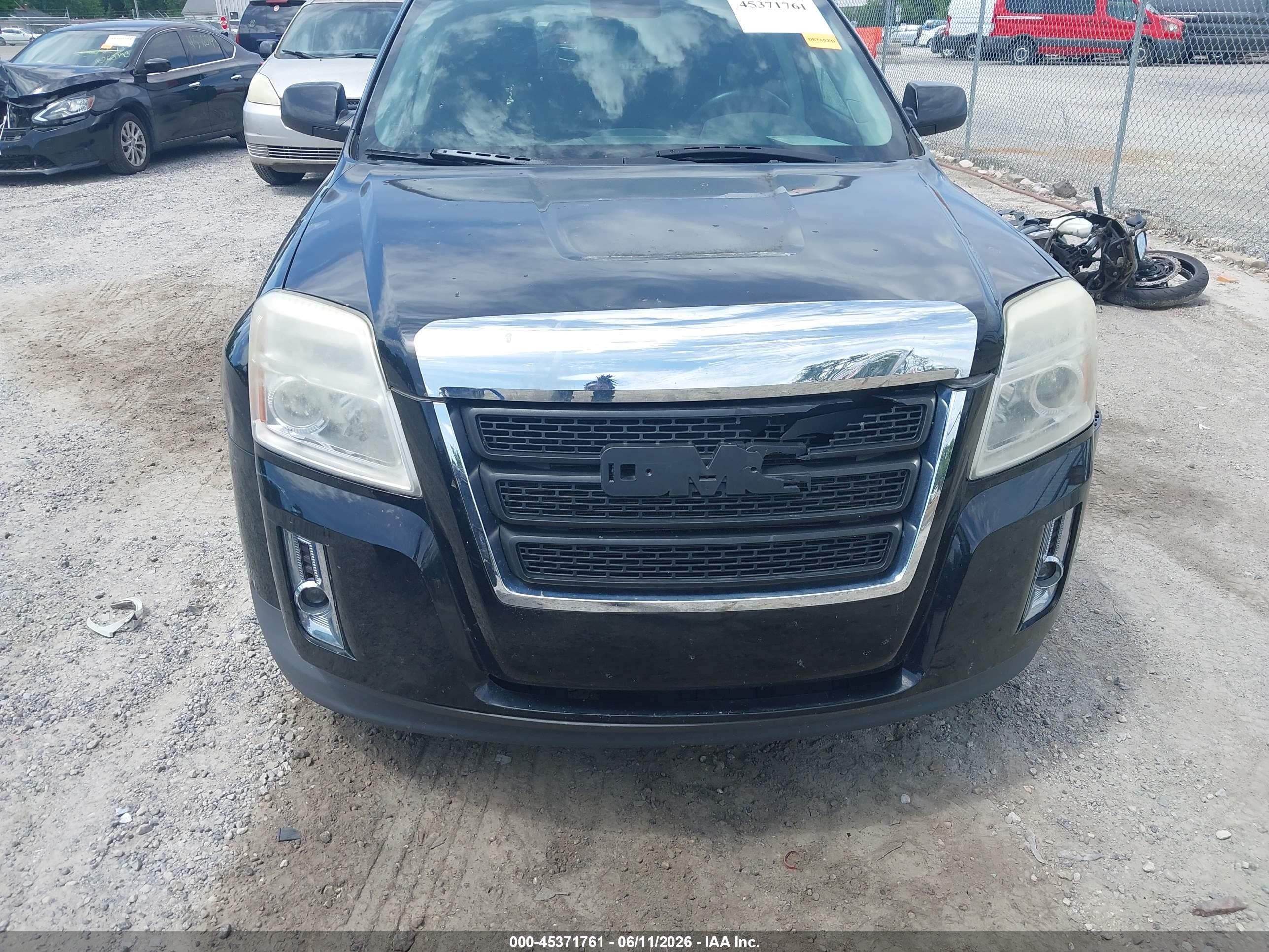 2012 Gmc Terrain Sle-2 Black vin: 2GKFLTEK5C6378294