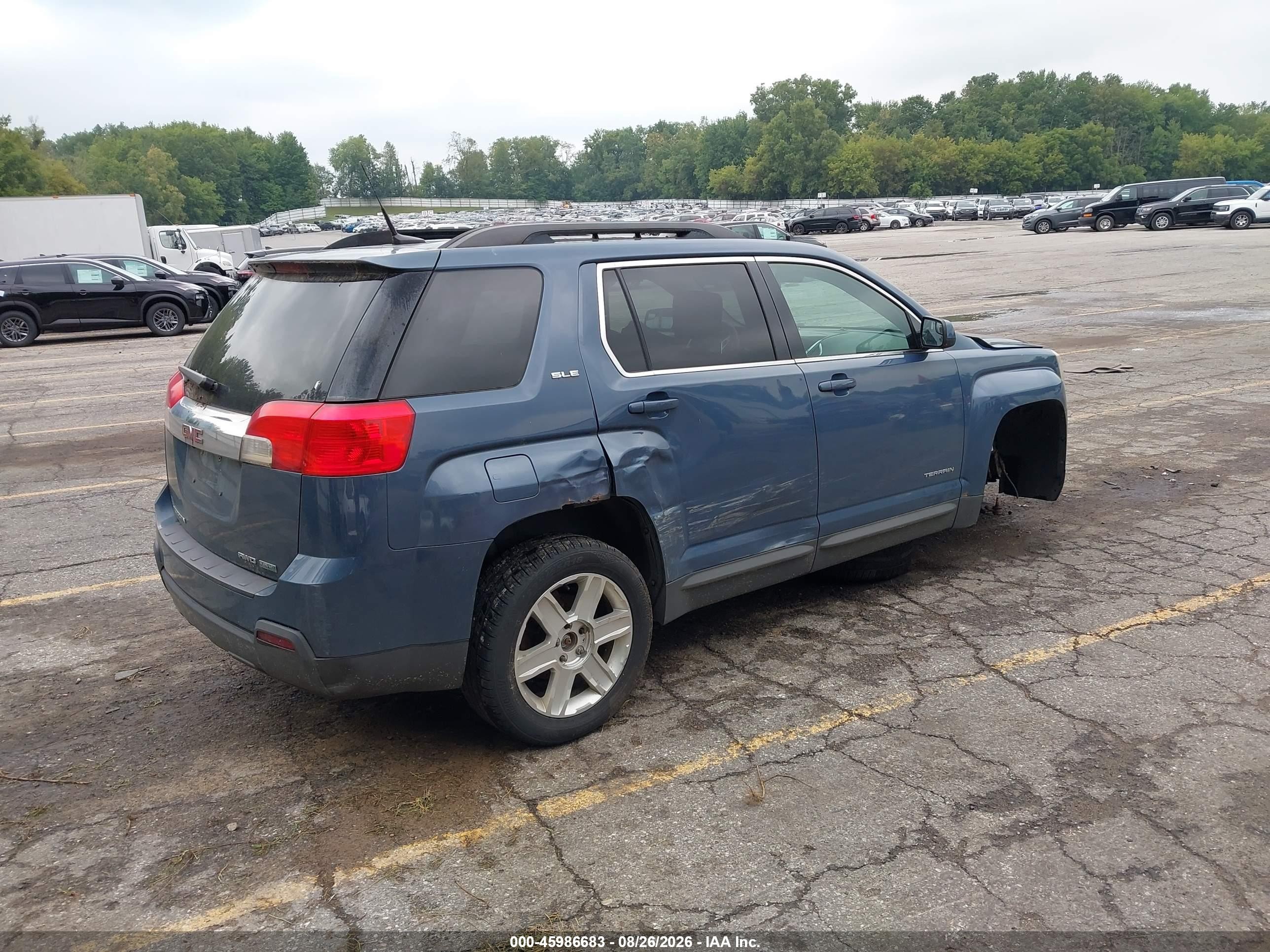 2012 Gmc Terrain Sle-2 Blue vin: 2GKFLTEK6C6158047