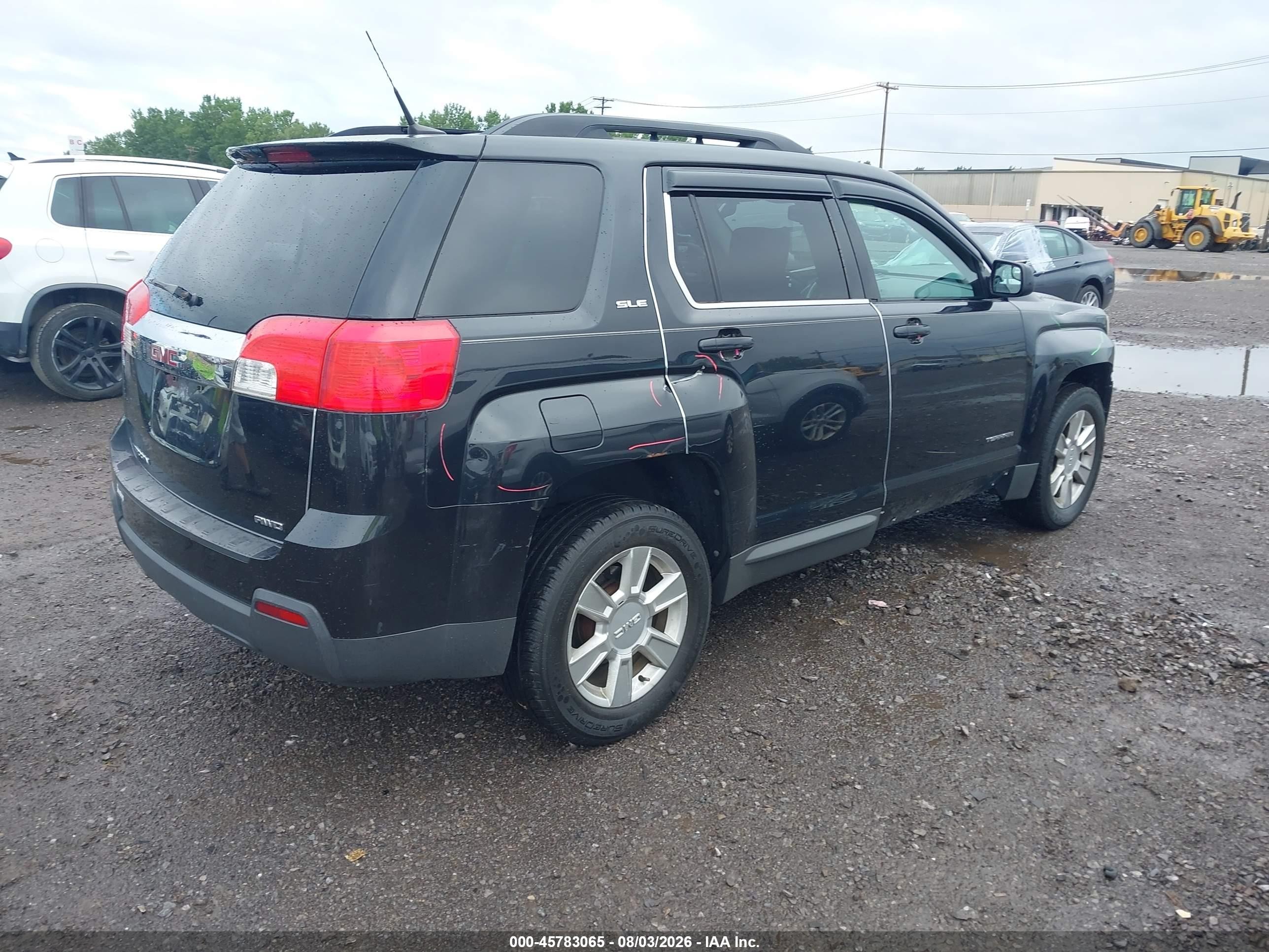 2012 Gmc Terrain Sle-2 Black vin: 2GKFLTEK6C6188052