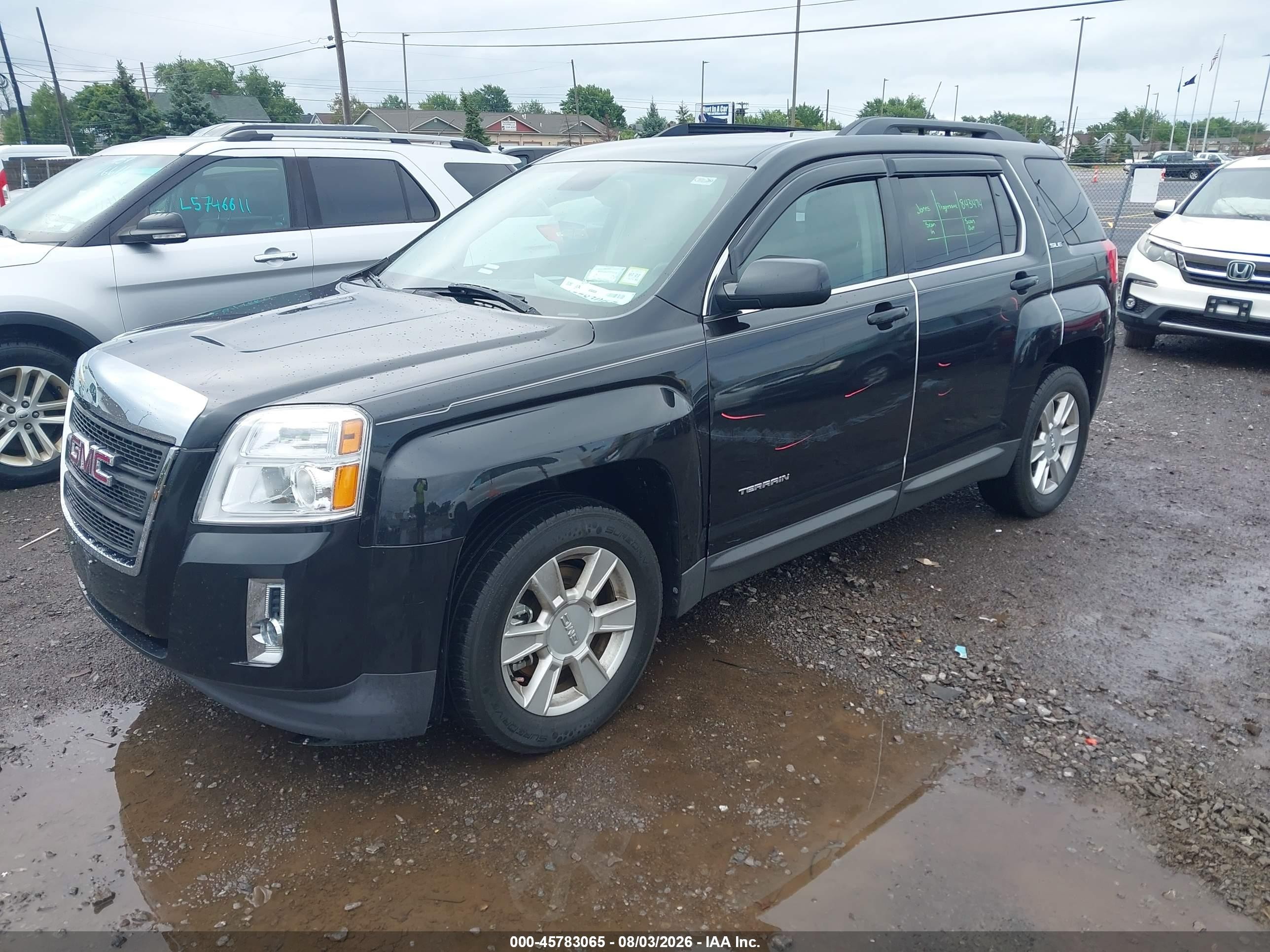 2012 Gmc Terrain Sle-2 Black vin: 2GKFLTEK6C6188052