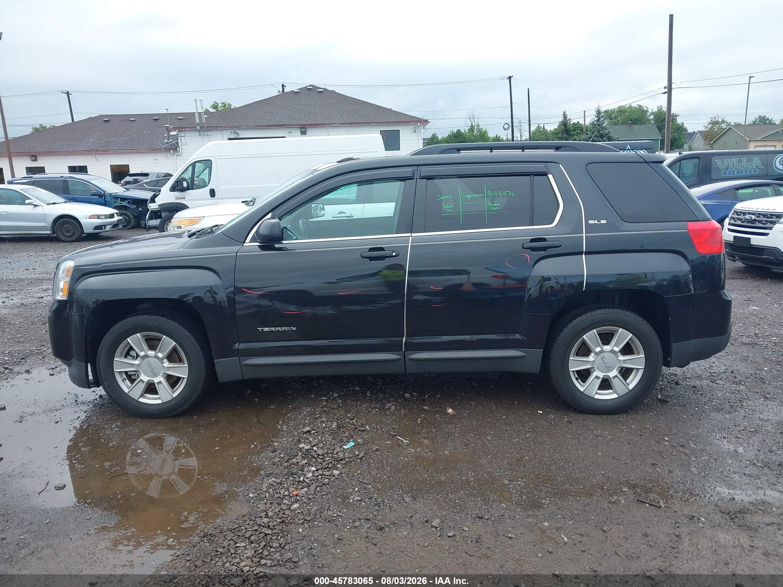2012 Gmc Terrain Sle-2 Black vin: 2GKFLTEK6C6188052