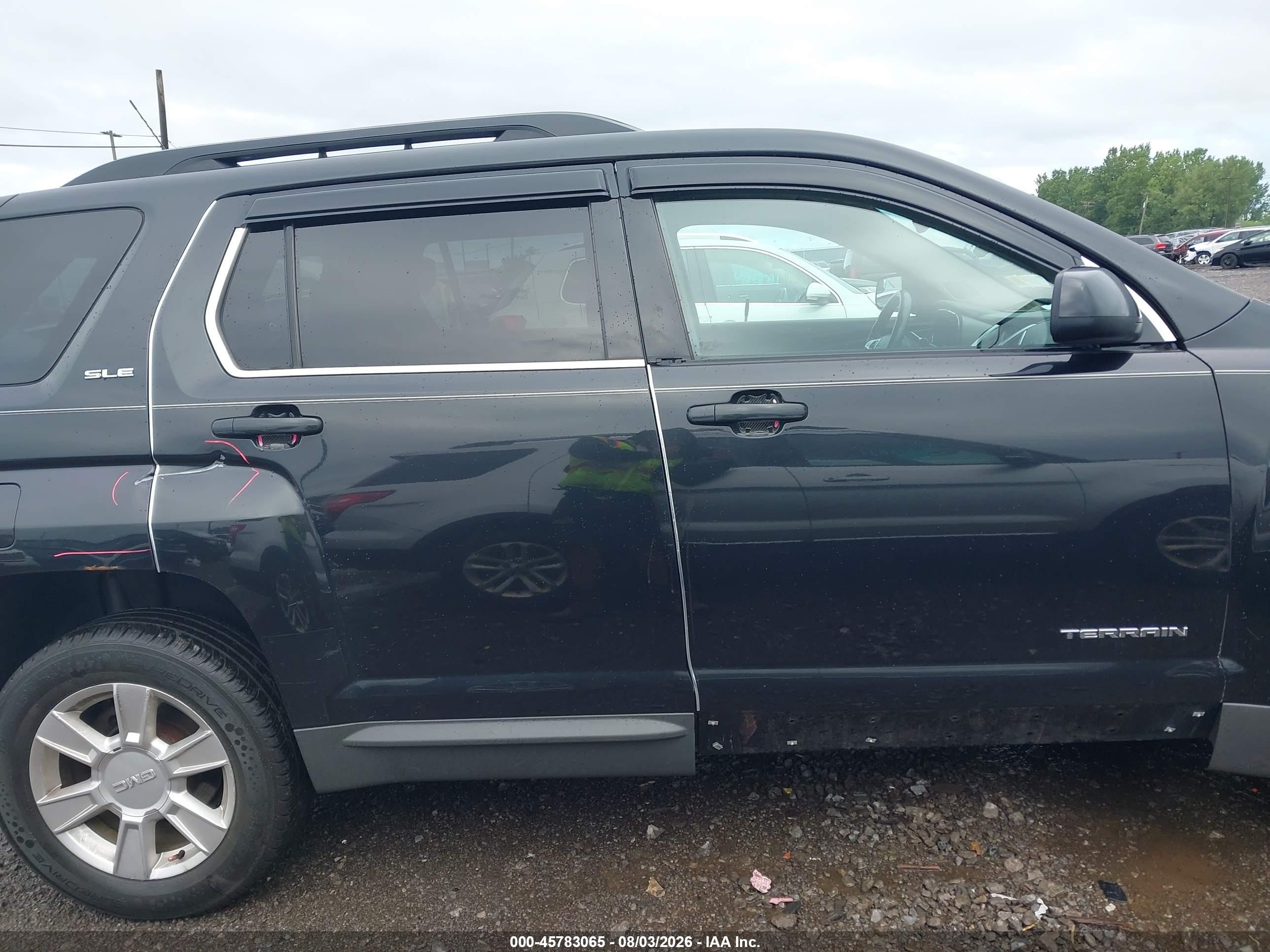 2012 Gmc Terrain Sle-2 Black vin: 2GKFLTEK6C6188052