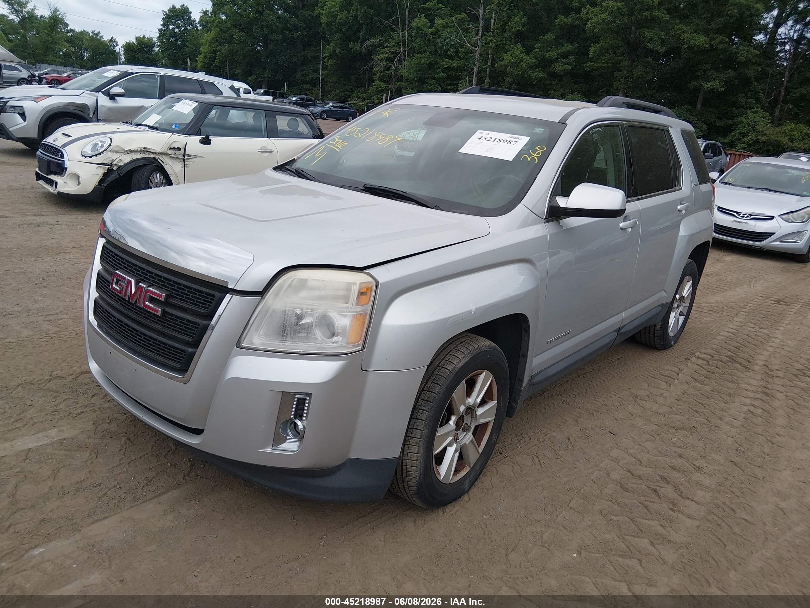 2013 Gmc Terrain Sle-2 Silver vin: 2GKFLTEK6D6216658
