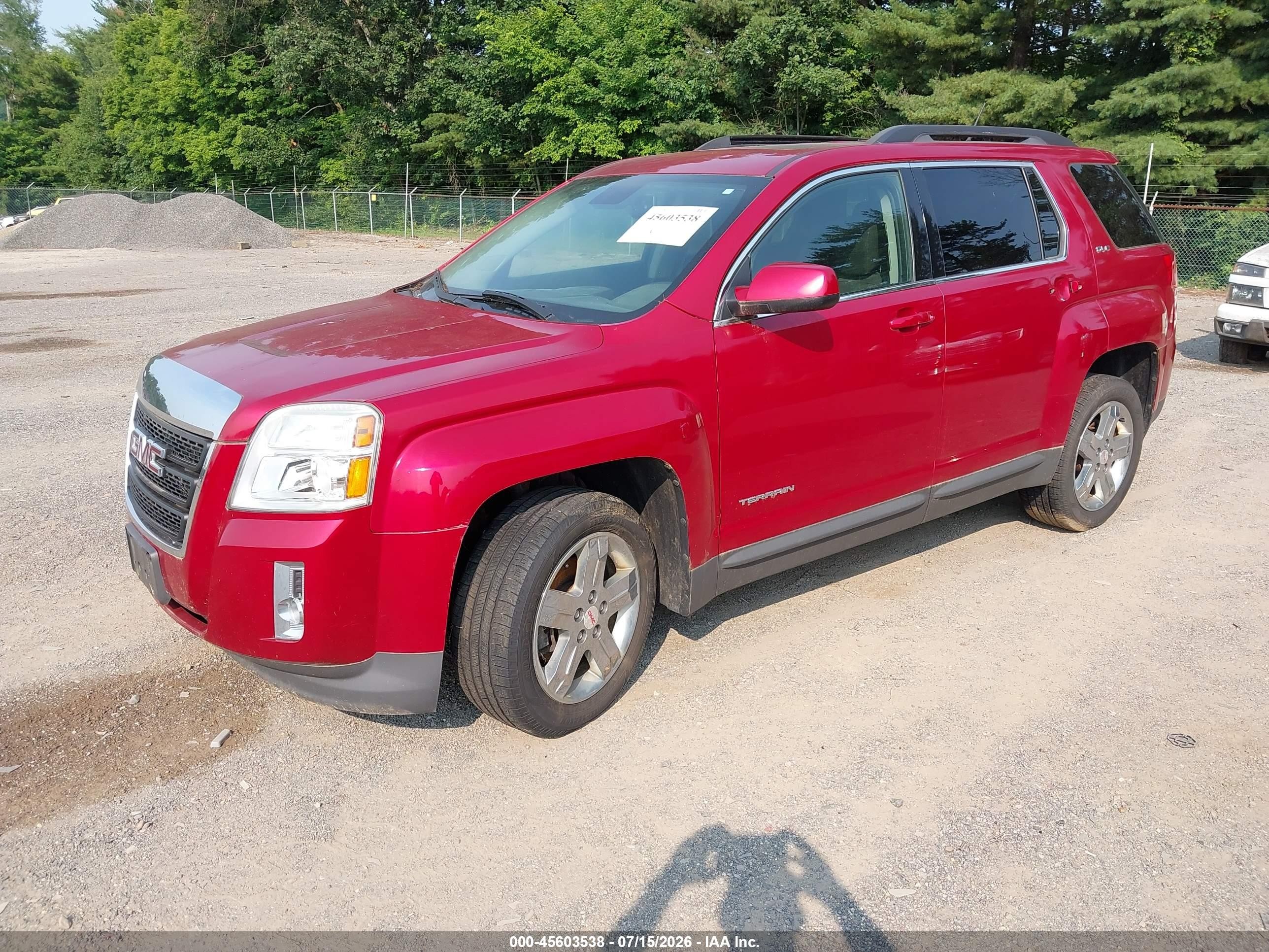 2013 Gmc Terrain Sle-2 Red vin: 2GKFLTEK7D6388763