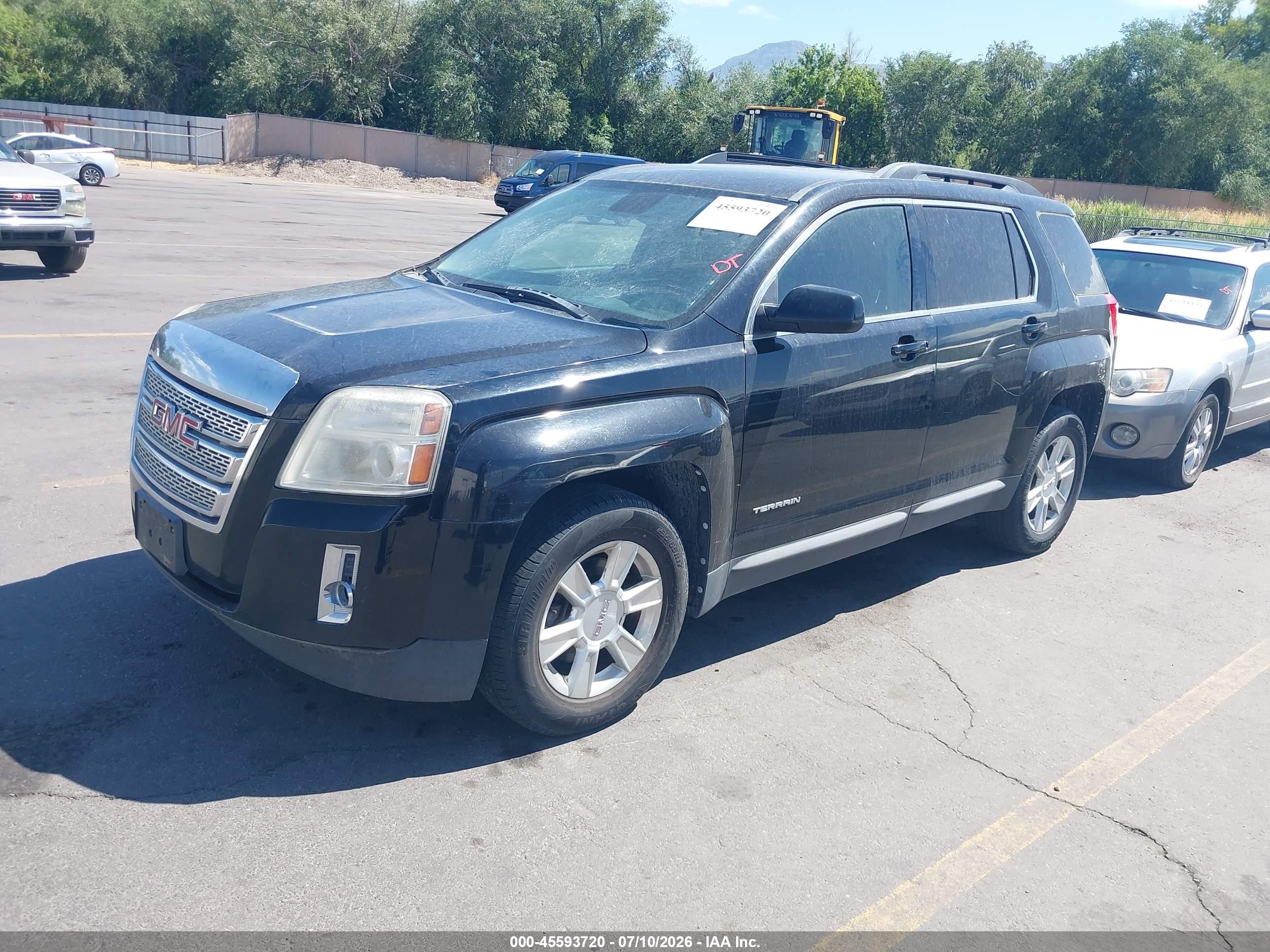 2012 Gmc Terrain Sle-2 Black vin: 2GKFLTEK9C6141551