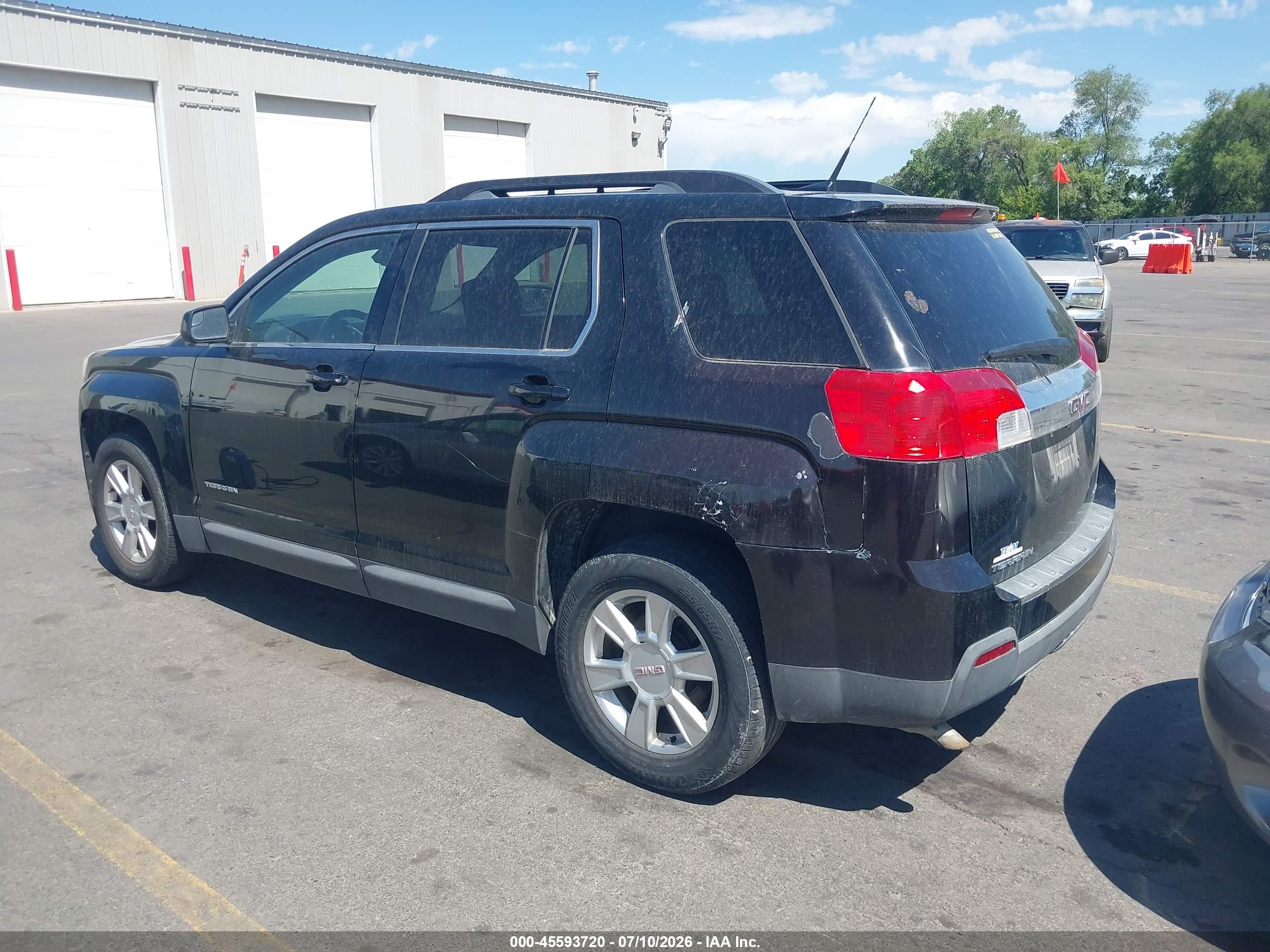2012 Gmc Terrain Sle-2 Black vin: 2GKFLTEK9C6141551