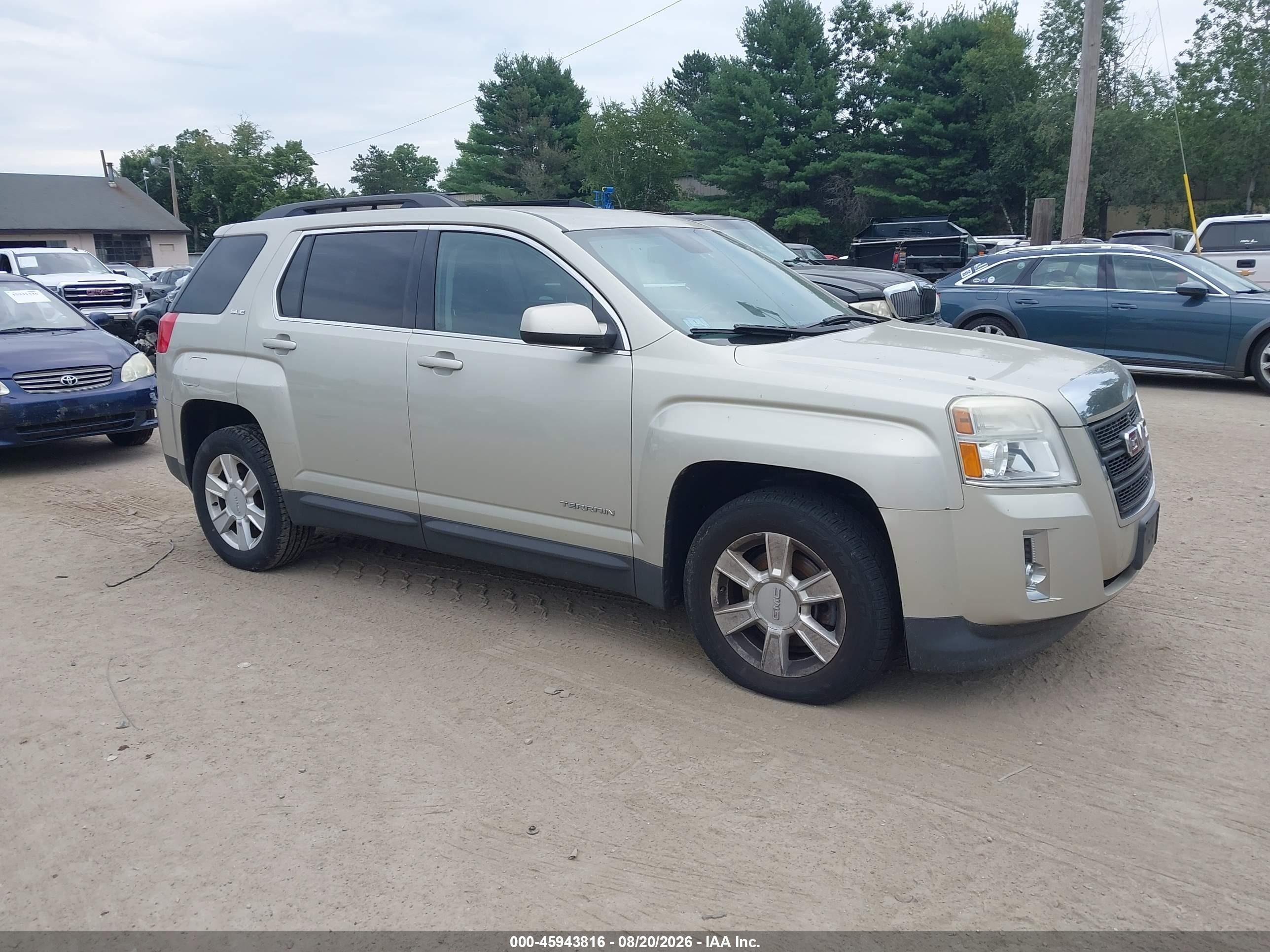 2013 Gmc Terrain Sle-2 Gold vin: 2GKFLTEK9D6207761