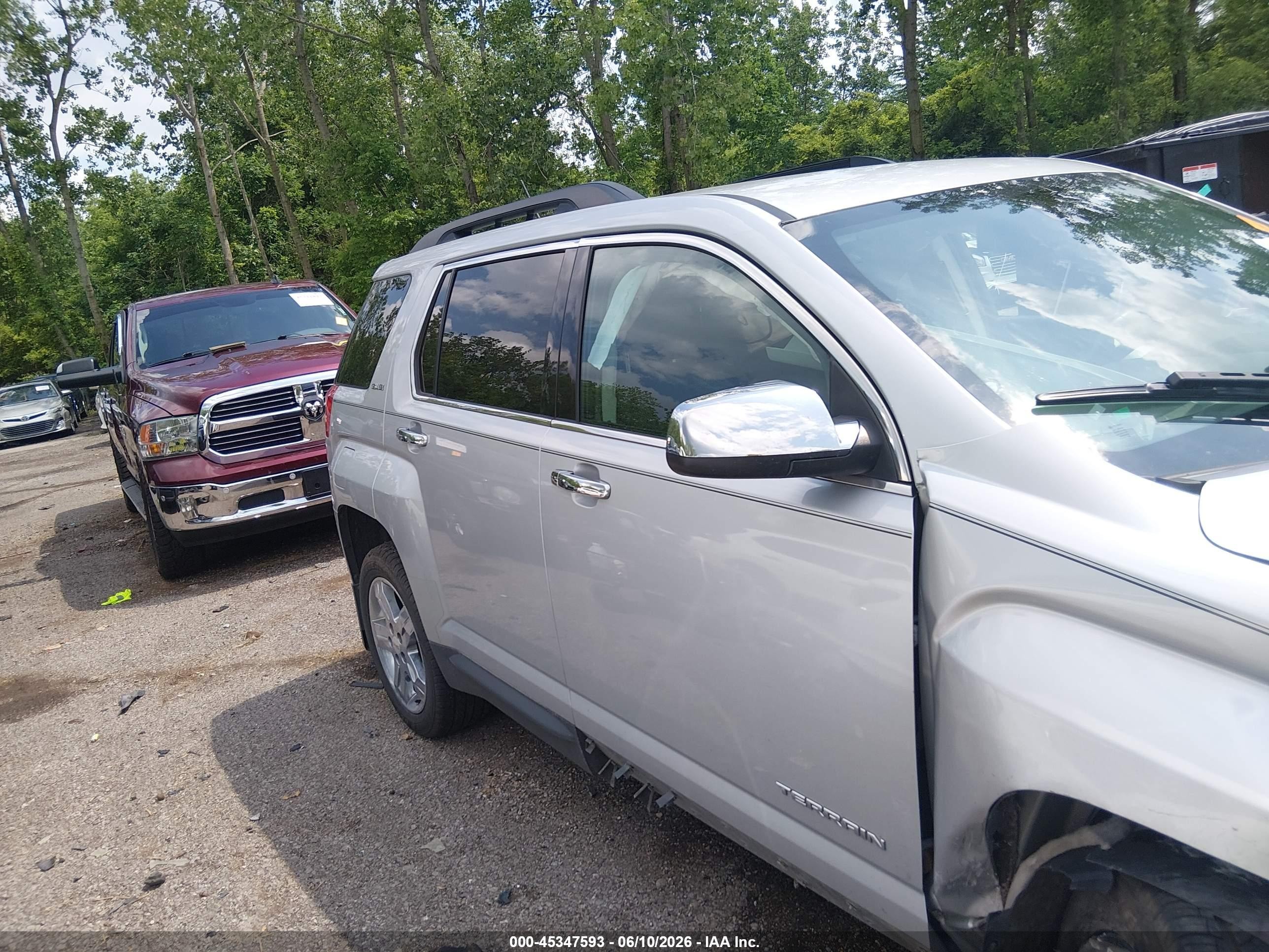 2013 Gmc Terrain Sle-2 Silver vin: 2GKFLTEK9D6355473