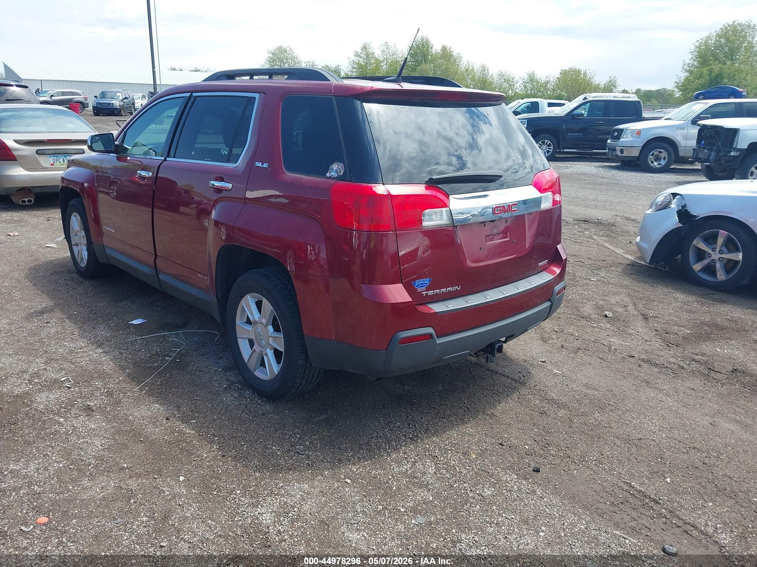 2012 Gmc Terrain Sle-2 Красный vin: 2GKFLTEKXC6369915