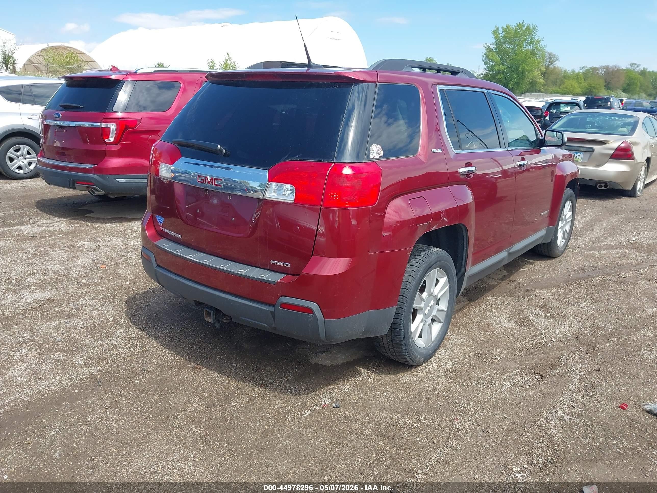 2012 Gmc Terrain Sle-2 Красный vin: 2GKFLTEKXC6369915