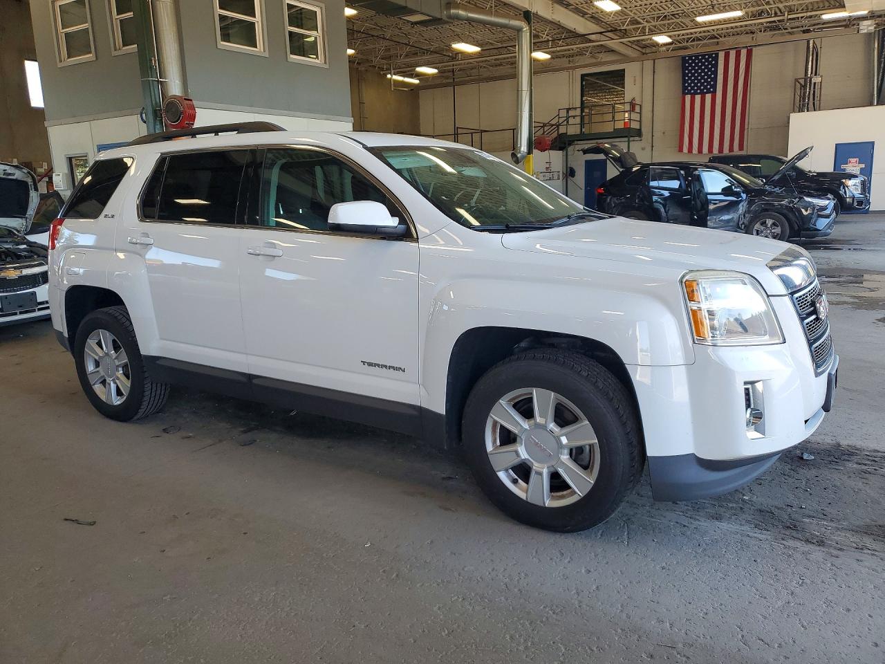 2013 Gmc Terrain Sle White vin: 2GKFLTEKXD6130737