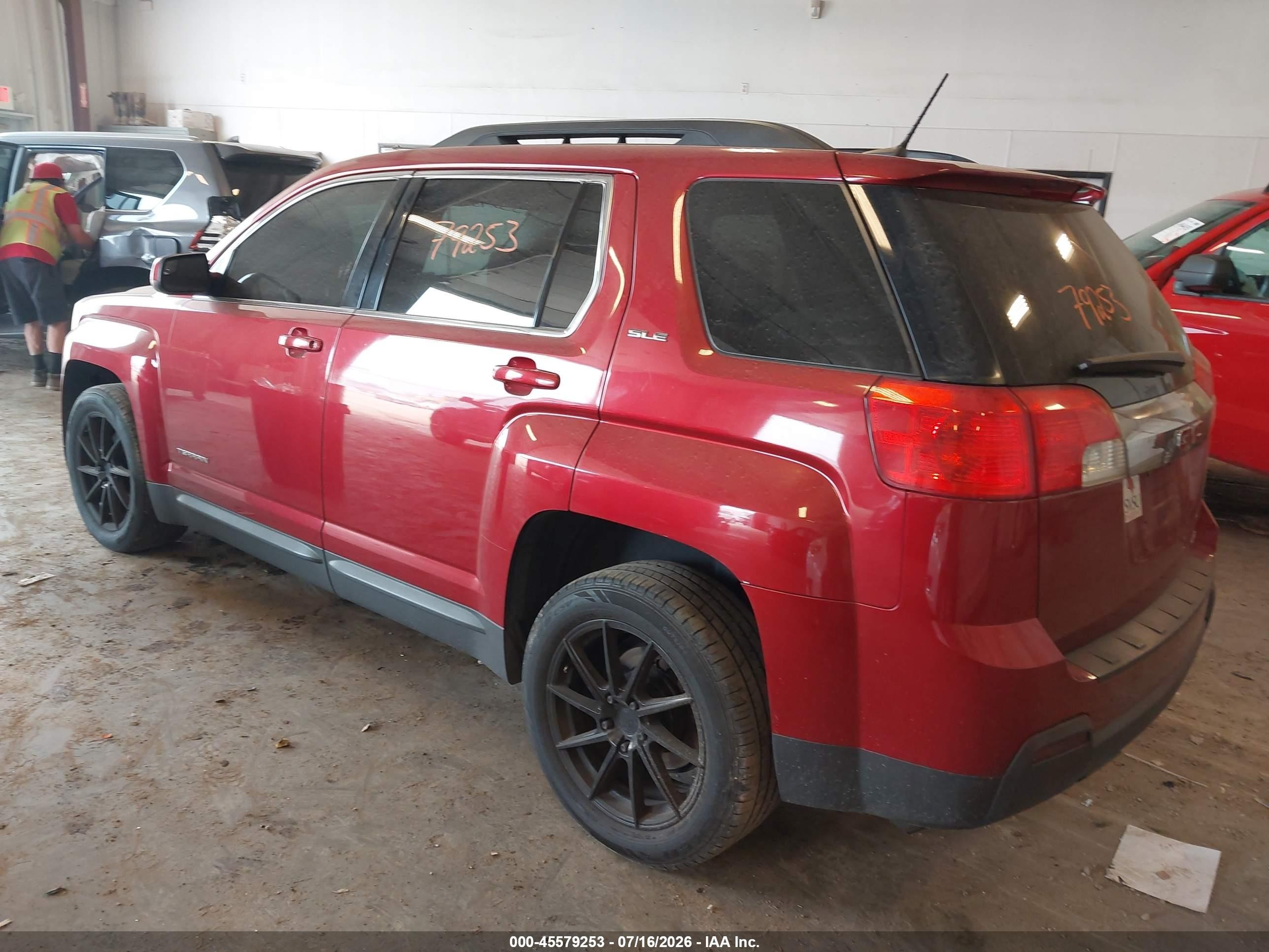 2013 Gmc Terrain Sle-2 Red vin: 2GKFLTEKXD6268438