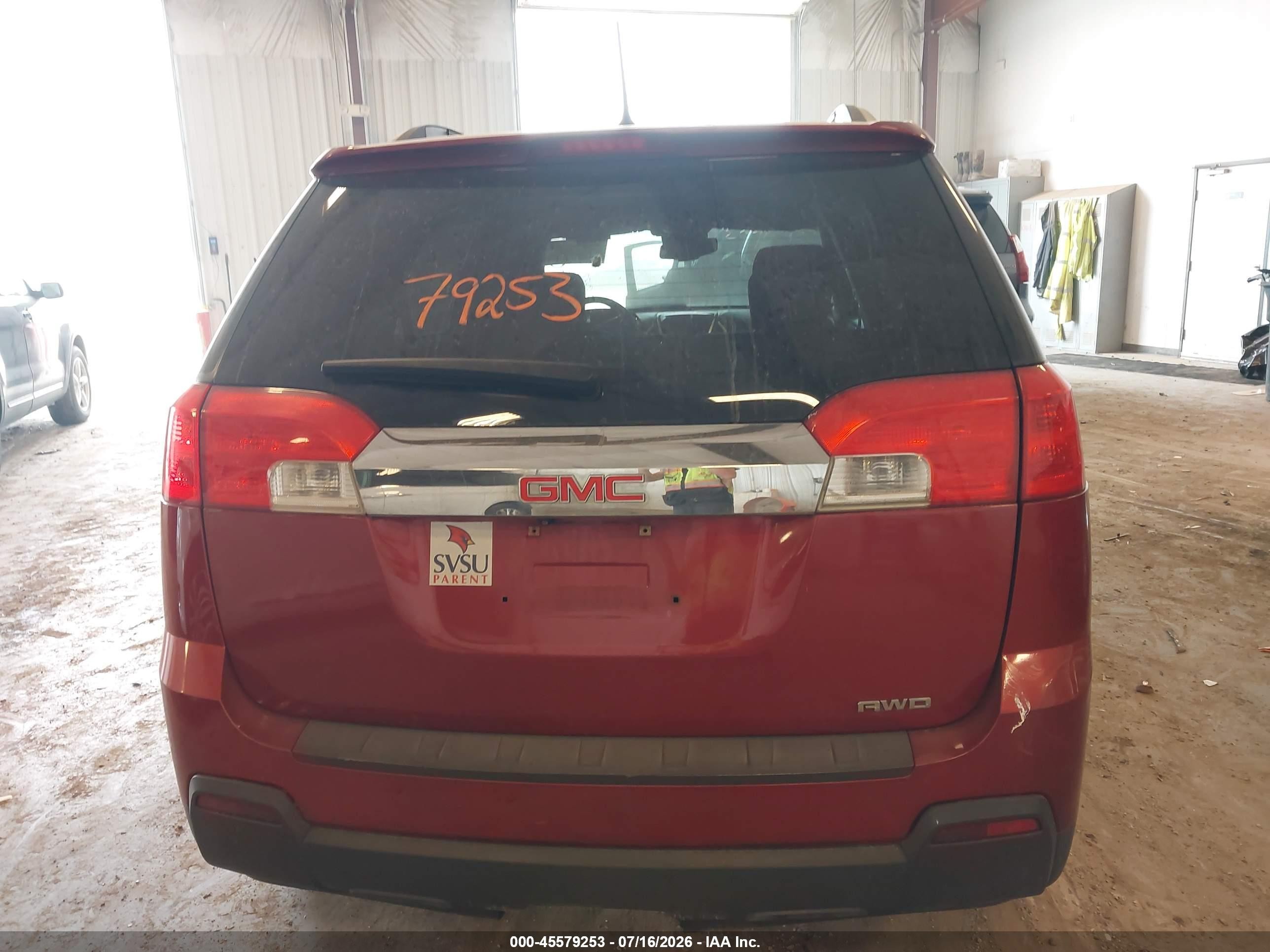 2013 Gmc Terrain Sle-2 Red vin: 2GKFLTEKXD6268438