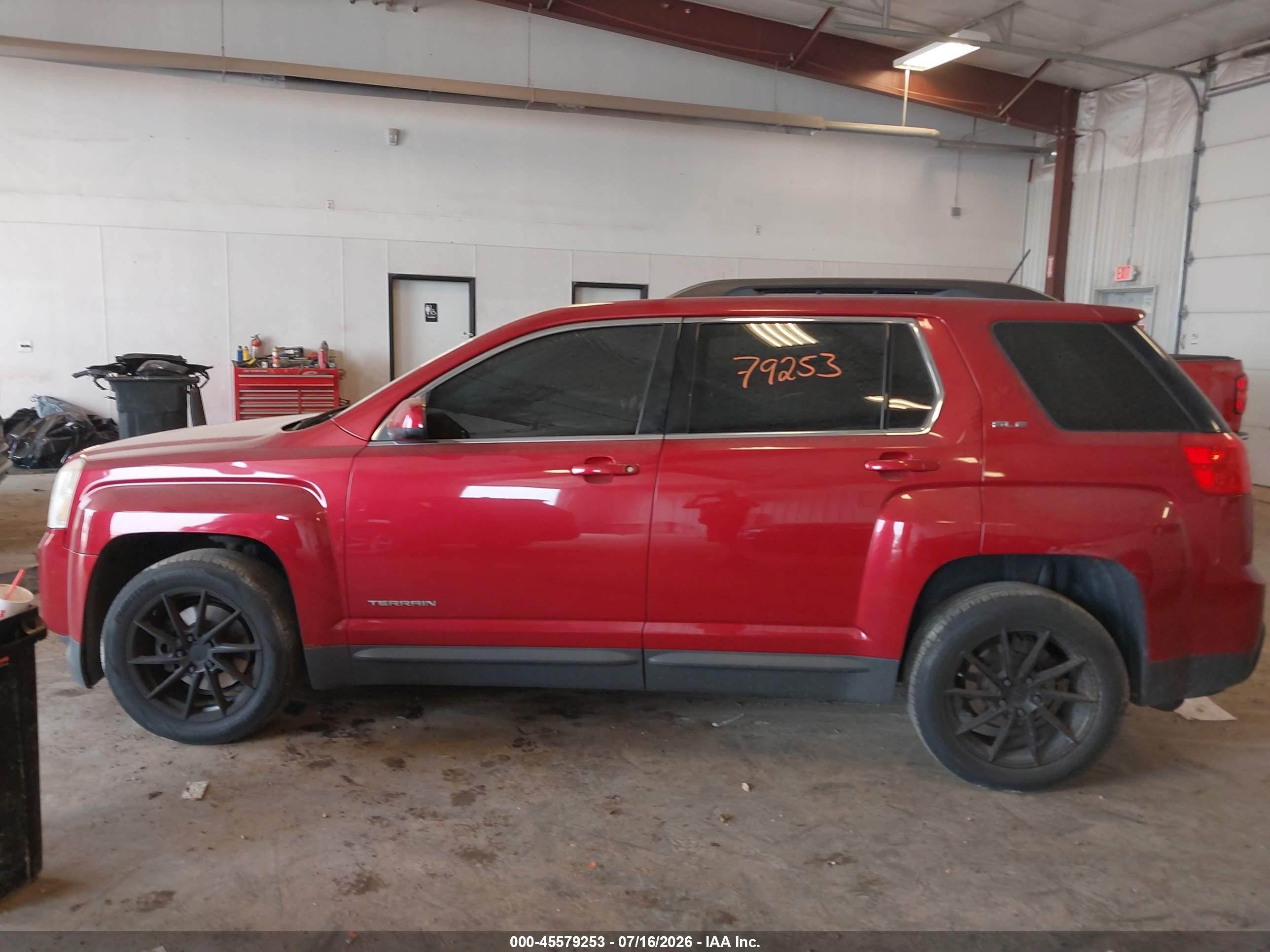 2013 Gmc Terrain Sle-2 Red vin: 2GKFLTEKXD6268438