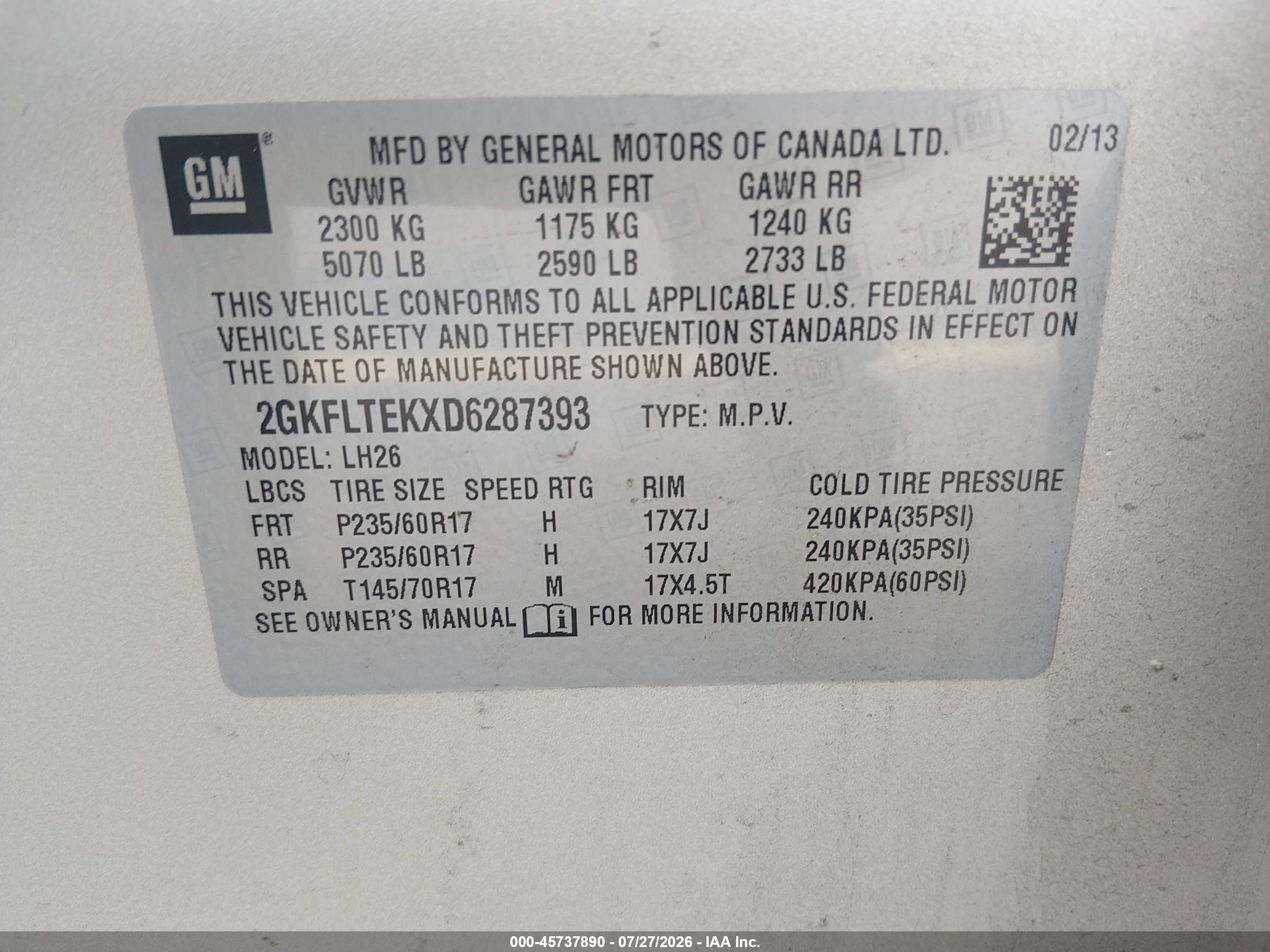 2013 Gmc Terrain Sle-2 Beige vin: 2GKFLTEKXD6287393
