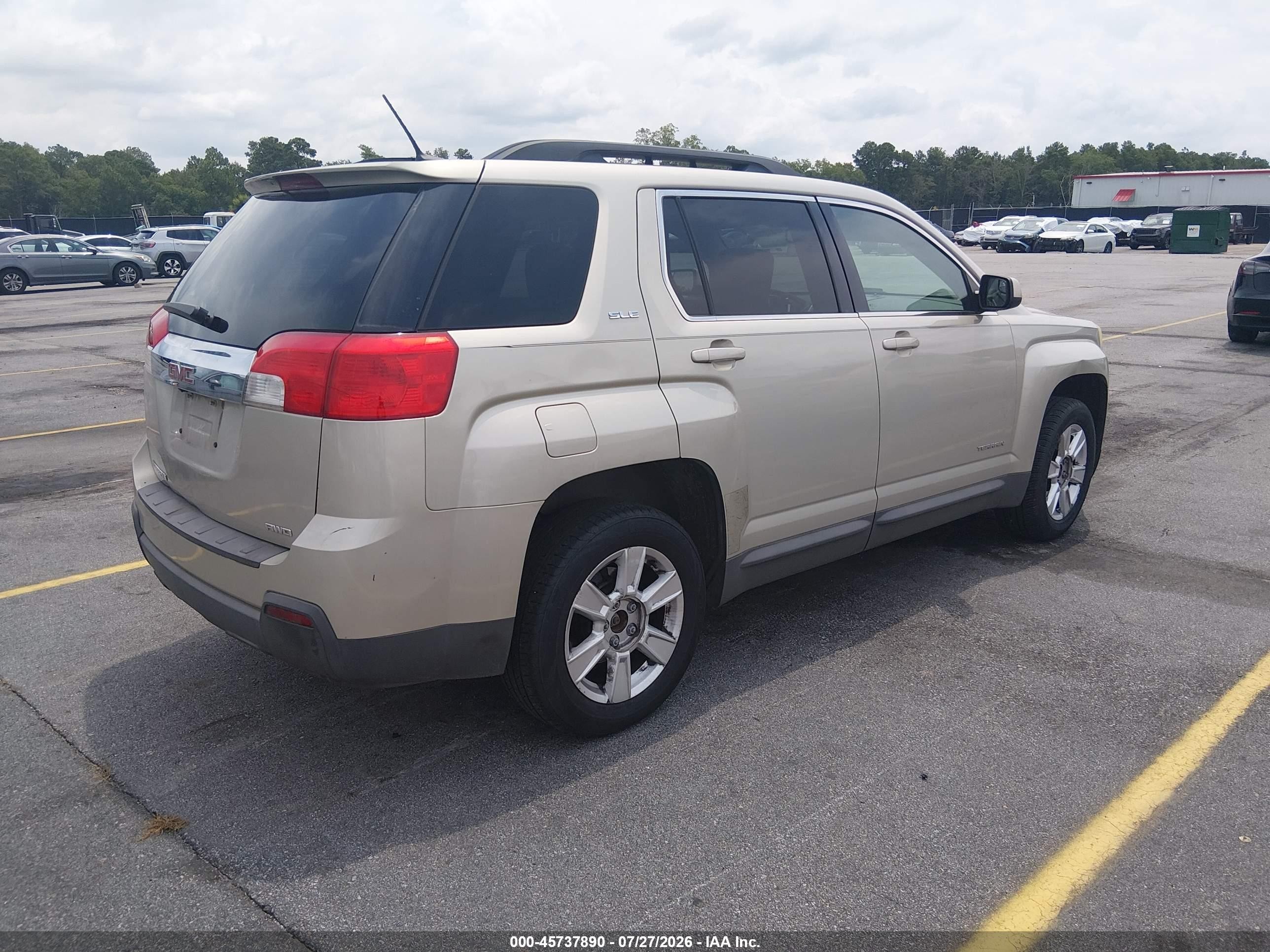 2013 Gmc Terrain Sle-2 Beige vin: 2GKFLTEKXD6287393