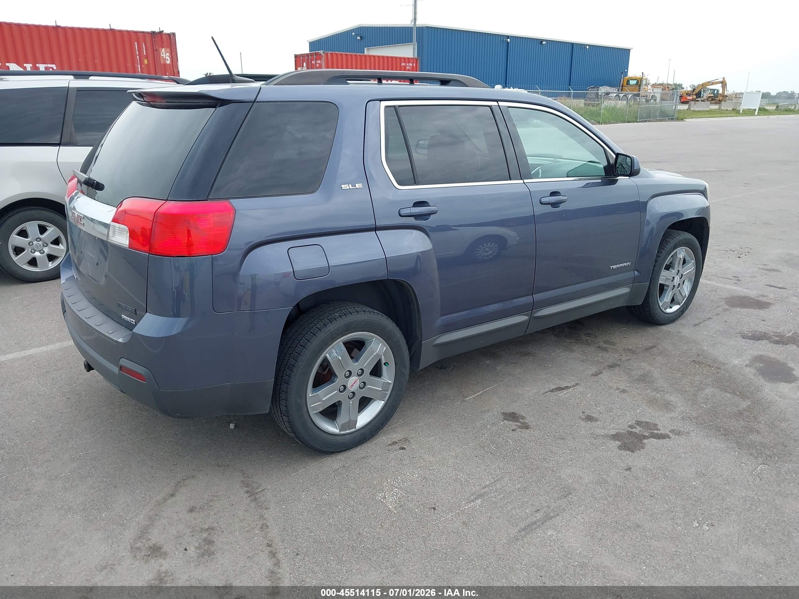 2013 Gmc Terrain Sle-2 Blue vin: 2GKFLTEKXD6428625