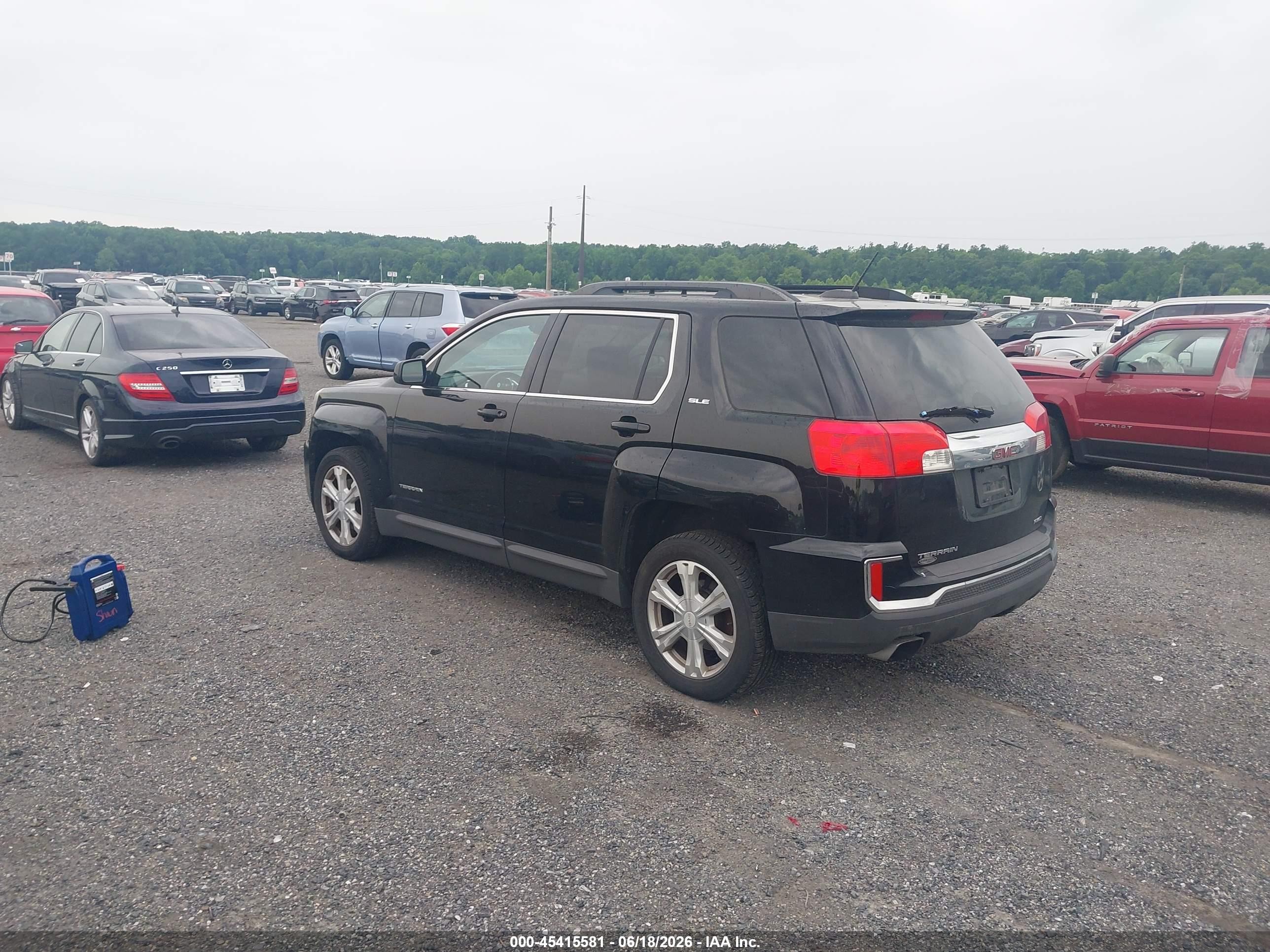 2017 Gmc Terrain Sle-2 Black vin: 2GKFLTEKXH6179183