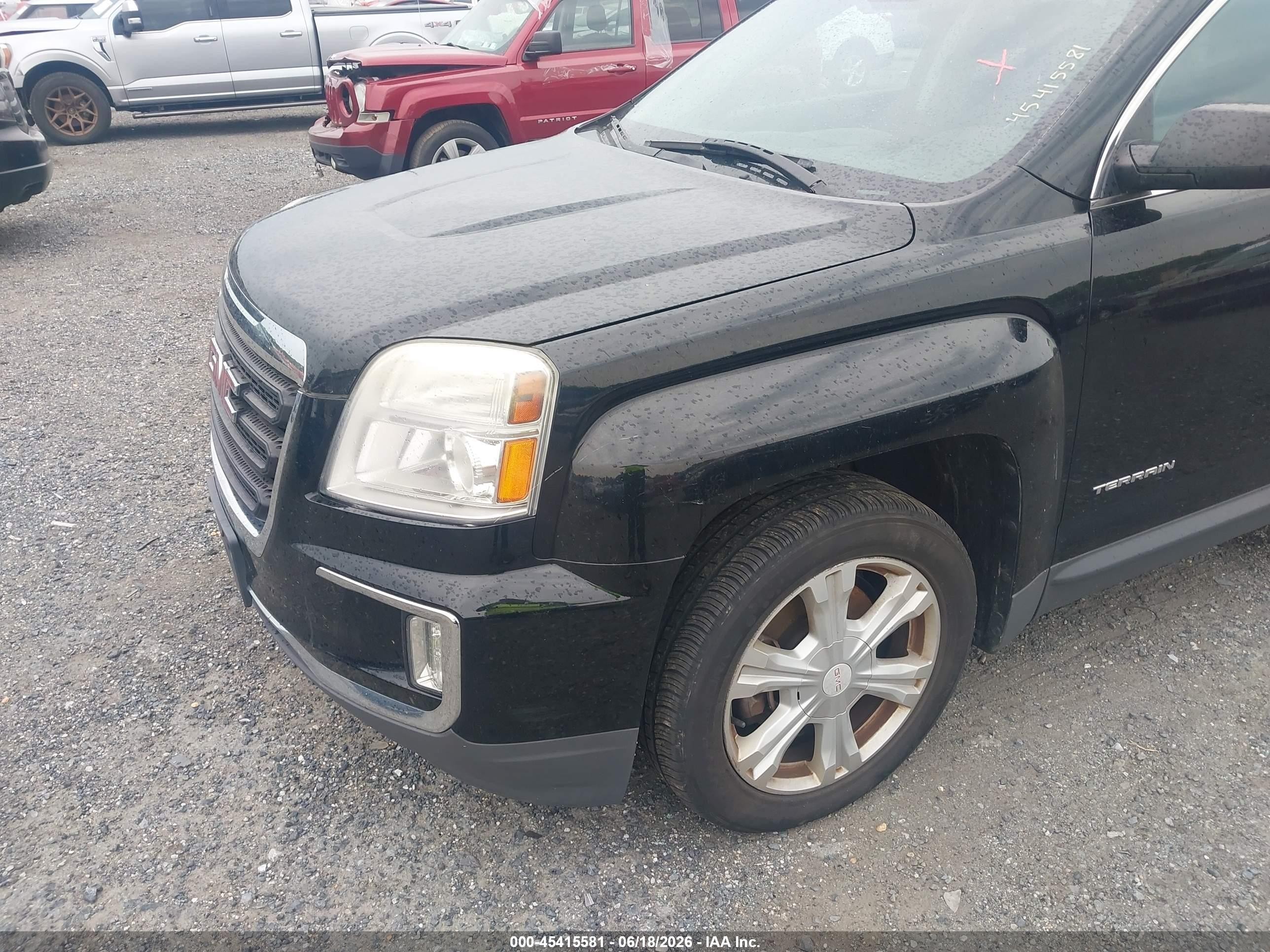 2017 Gmc Terrain Sle-2 Black vin: 2GKFLTEKXH6179183