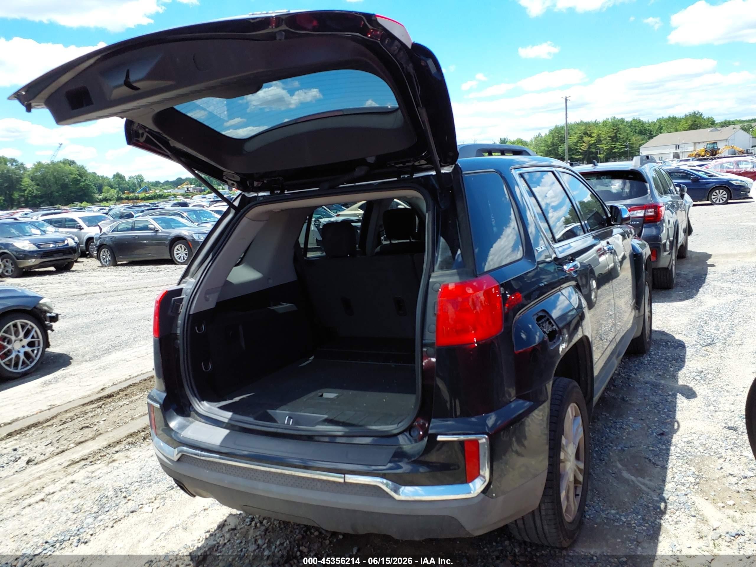 2017 Gmc Terrain Sle-2 Black vin: 2GKFLTEKXH6286105