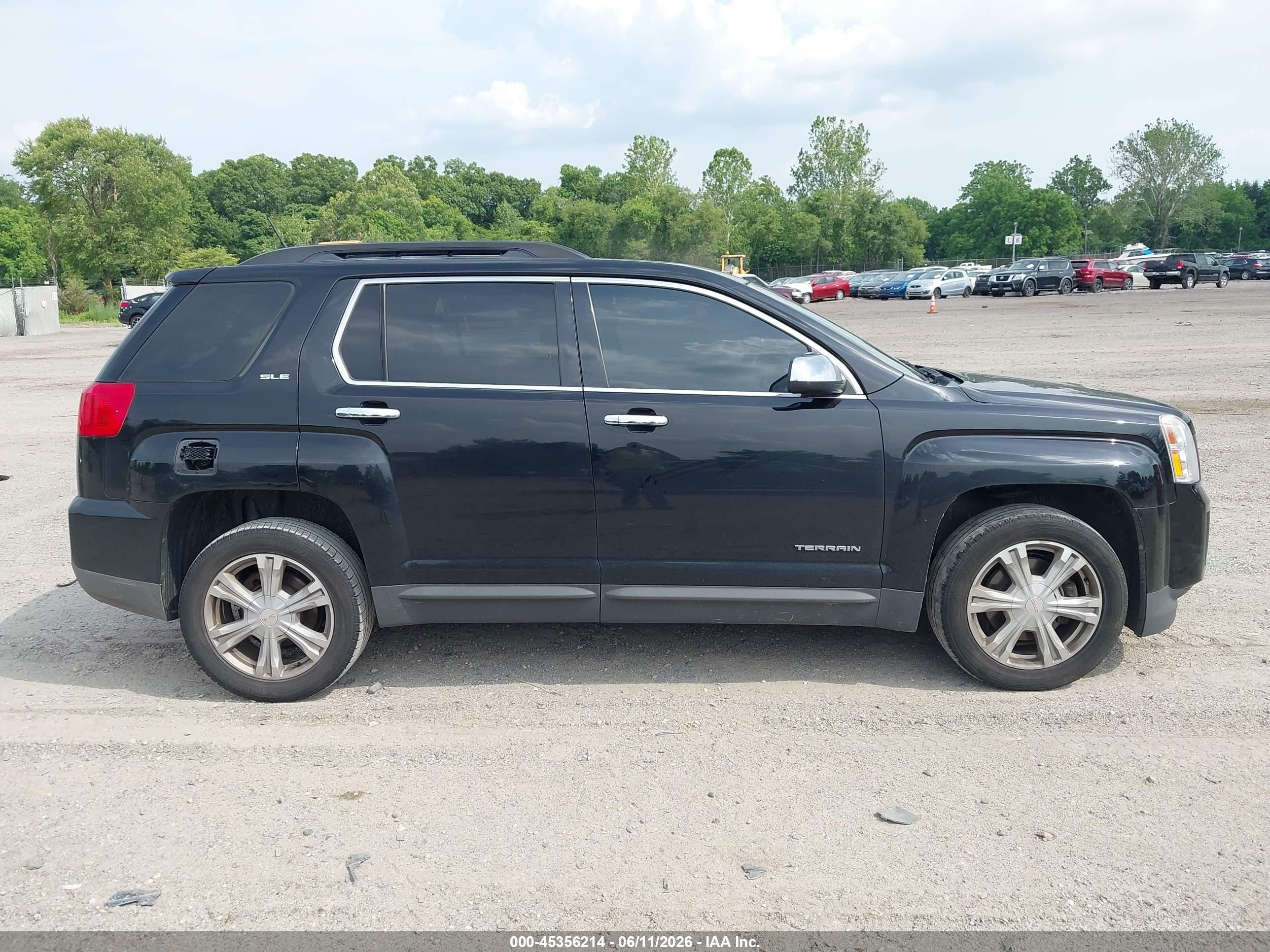 2017 Gmc Terrain Sle-2 Black vin: 2GKFLTEKXH6286105