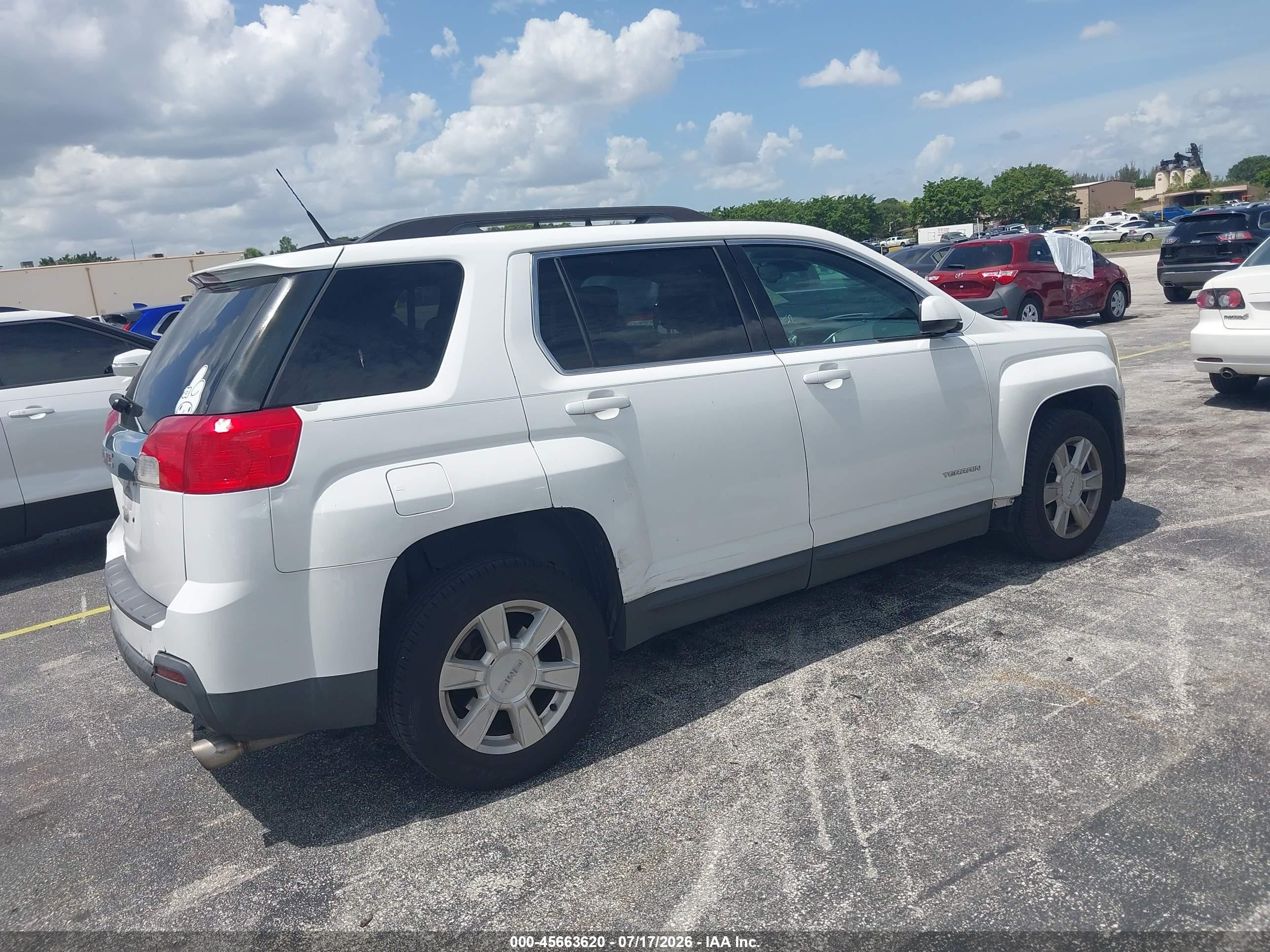 2013 Gmc Terrain Slt-1 White vin: 2GKFLUE30D6135525