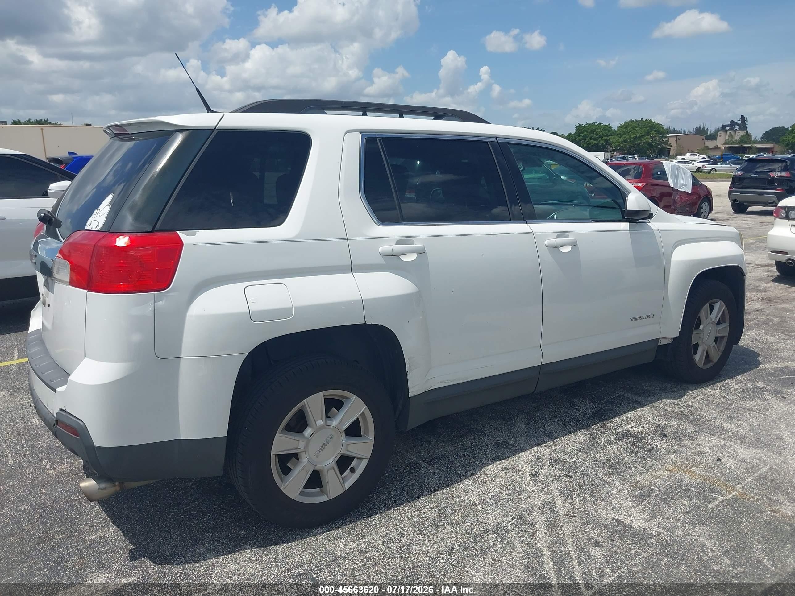 2013 Gmc Terrain Slt-1 White vin: 2GKFLUE30D6135525