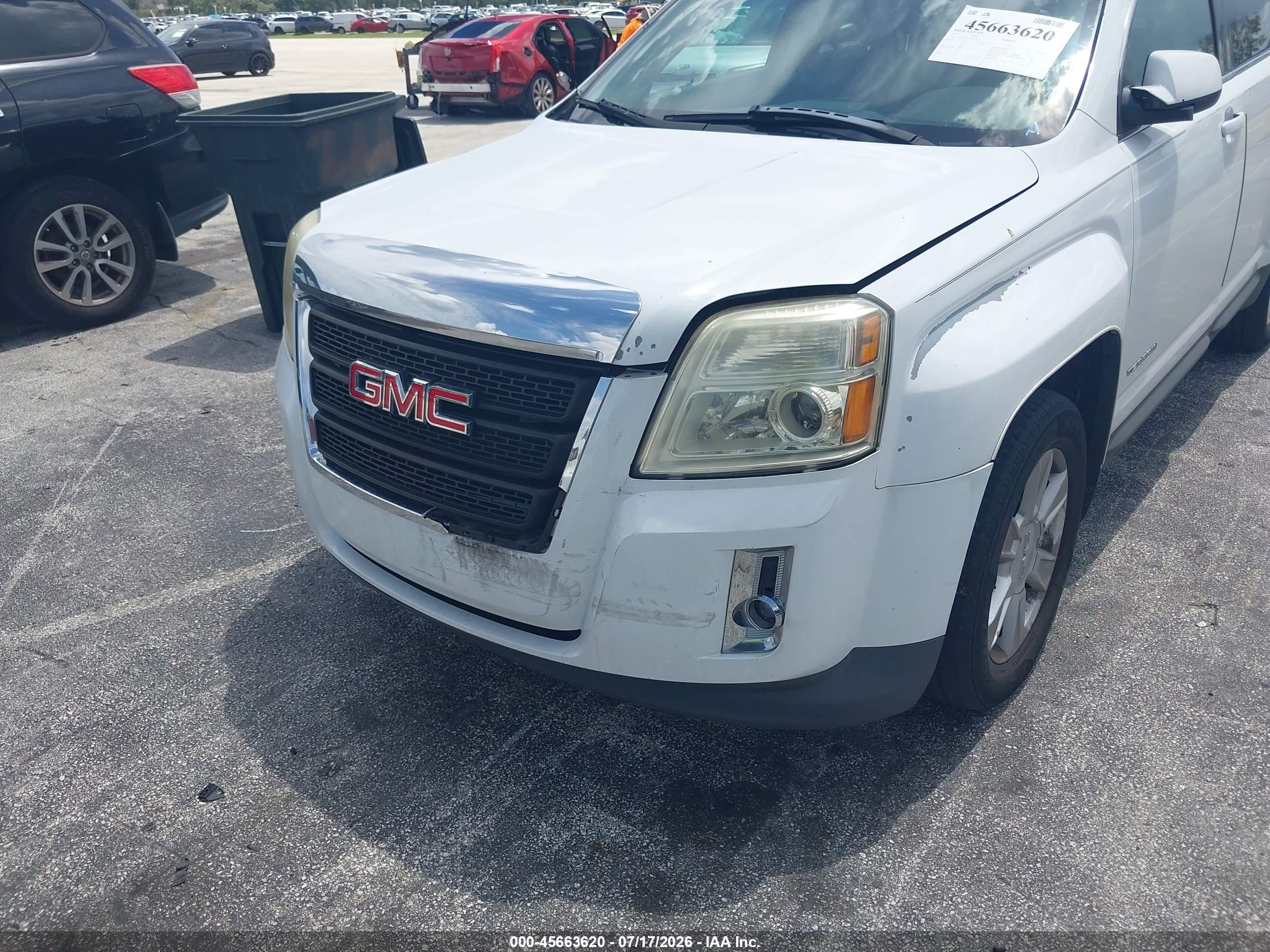 2013 Gmc Terrain Slt-1 White vin: 2GKFLUE30D6135525
