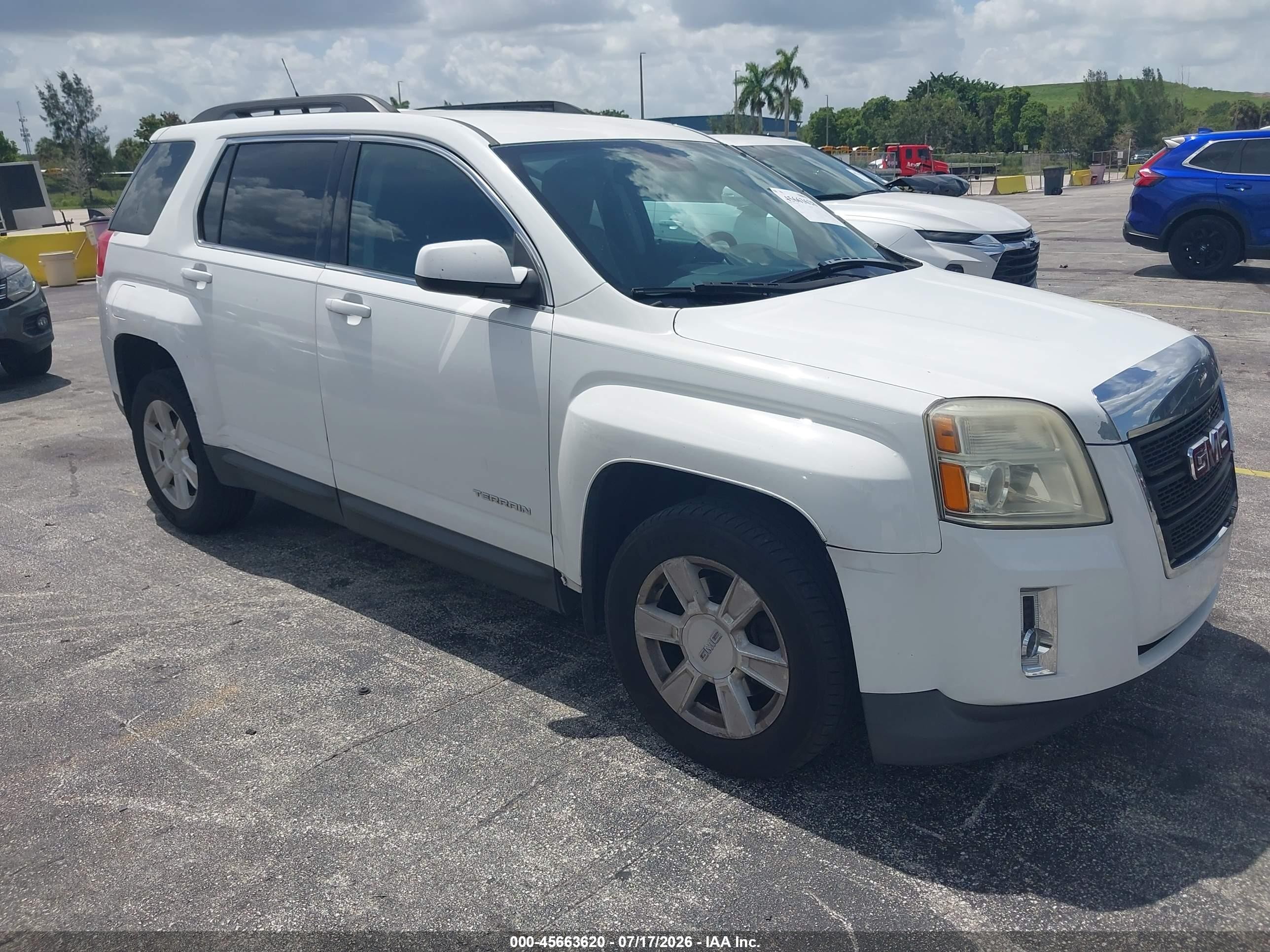 2013 Gmc Terrain Slt-1 White vin: 2GKFLUE30D6135525