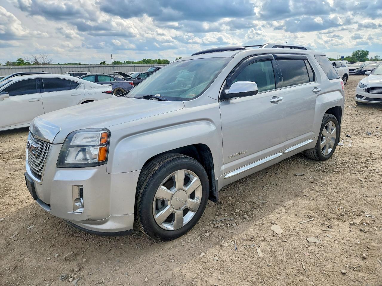 2014 Gmc Terrain Denali Silver vin: 2GKFLUE30E6184306