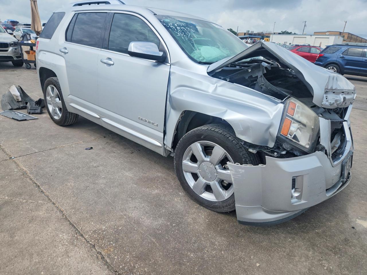 2015 Gmc Terrain Denali Silver vin: 2GKFLUE30F6147340