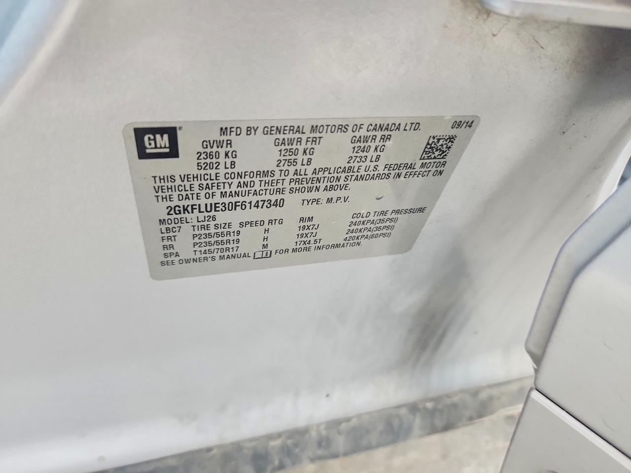2015 Gmc Terrain Denali Silver vin: 2GKFLUE30F6147340