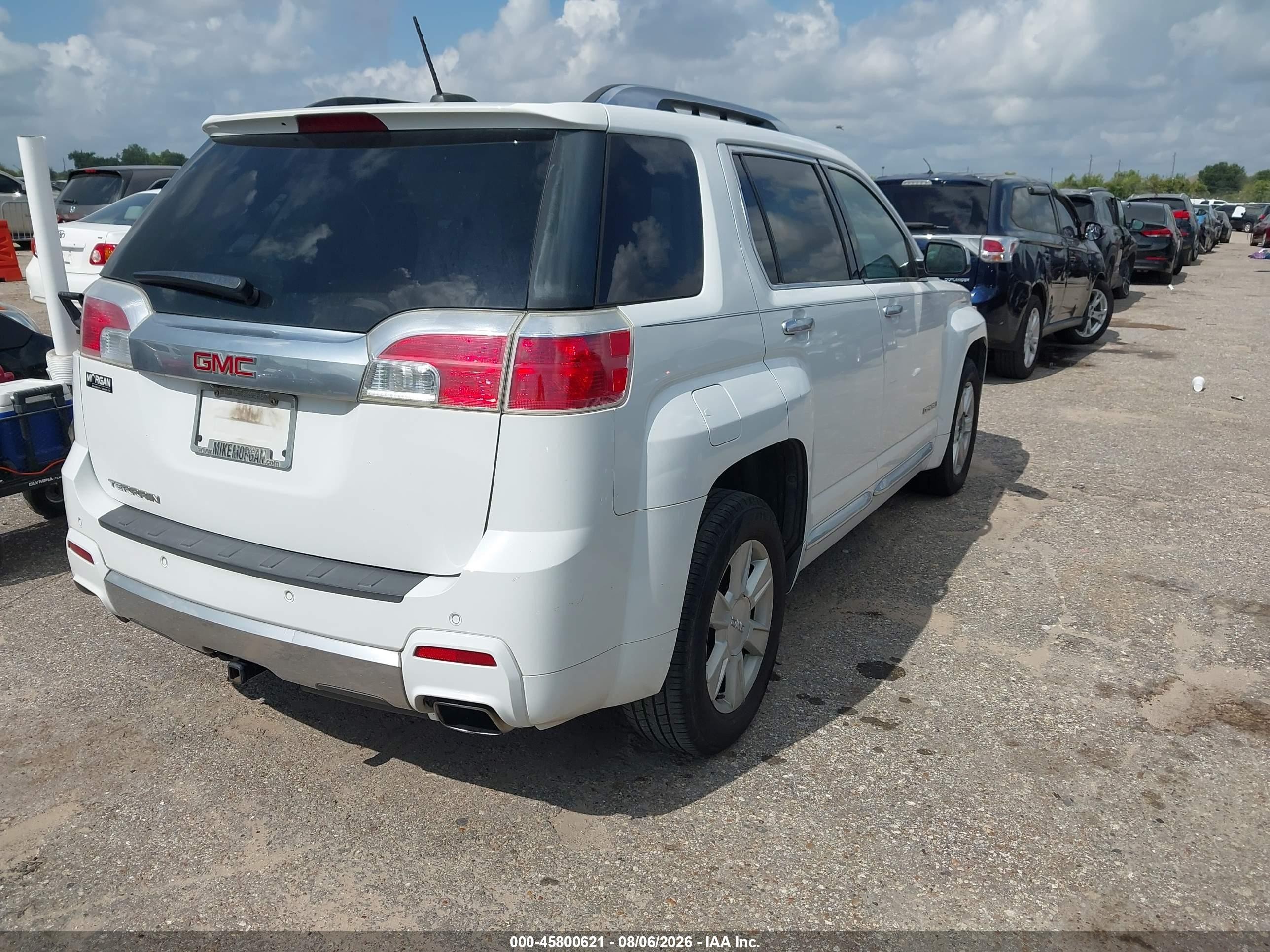2015 Gmc Terrain Denali White vin: 2GKFLUE31F6200434