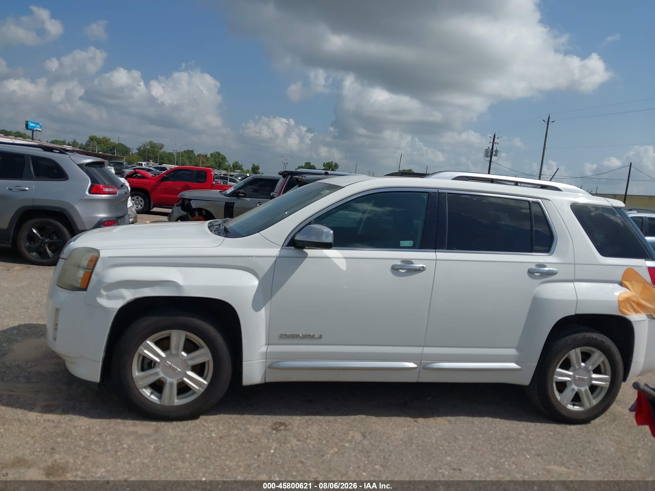 2015 Gmc Terrain Denali White vin: 2GKFLUE31F6200434