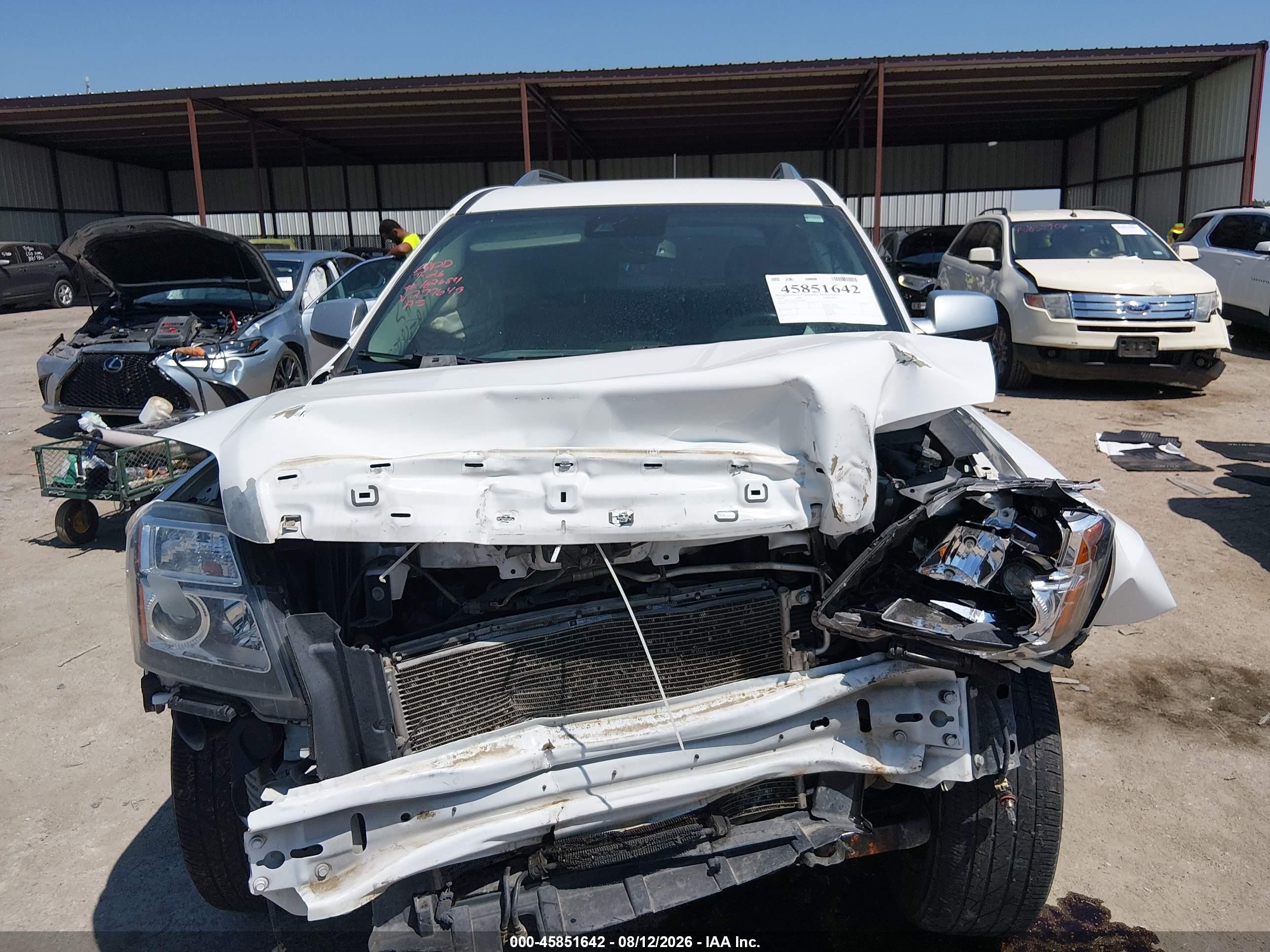 2015 Gmc Terrain Denali White vin: 2GKFLUE31F6297649