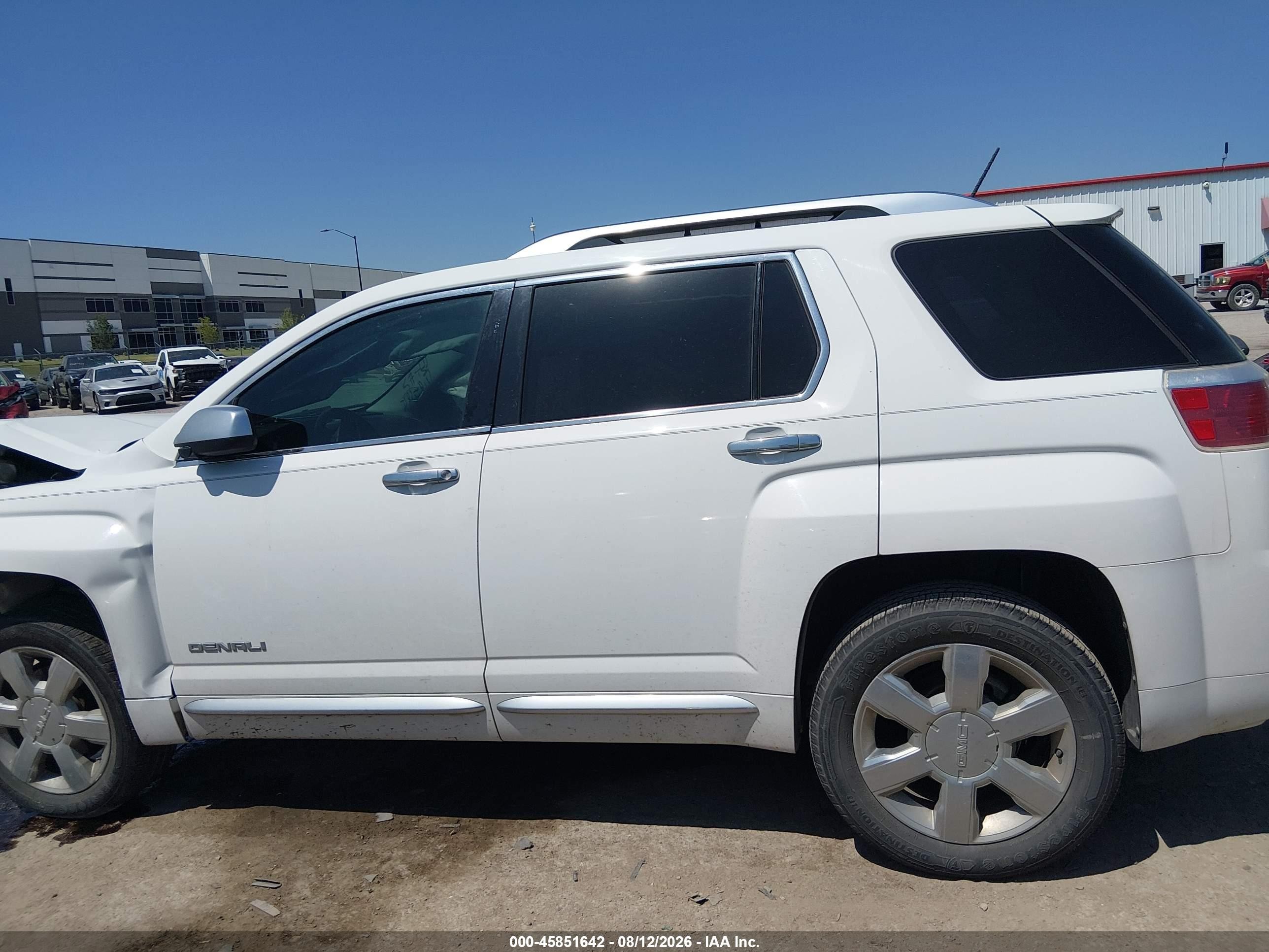 2015 Gmc Terrain Denali White vin: 2GKFLUE31F6297649