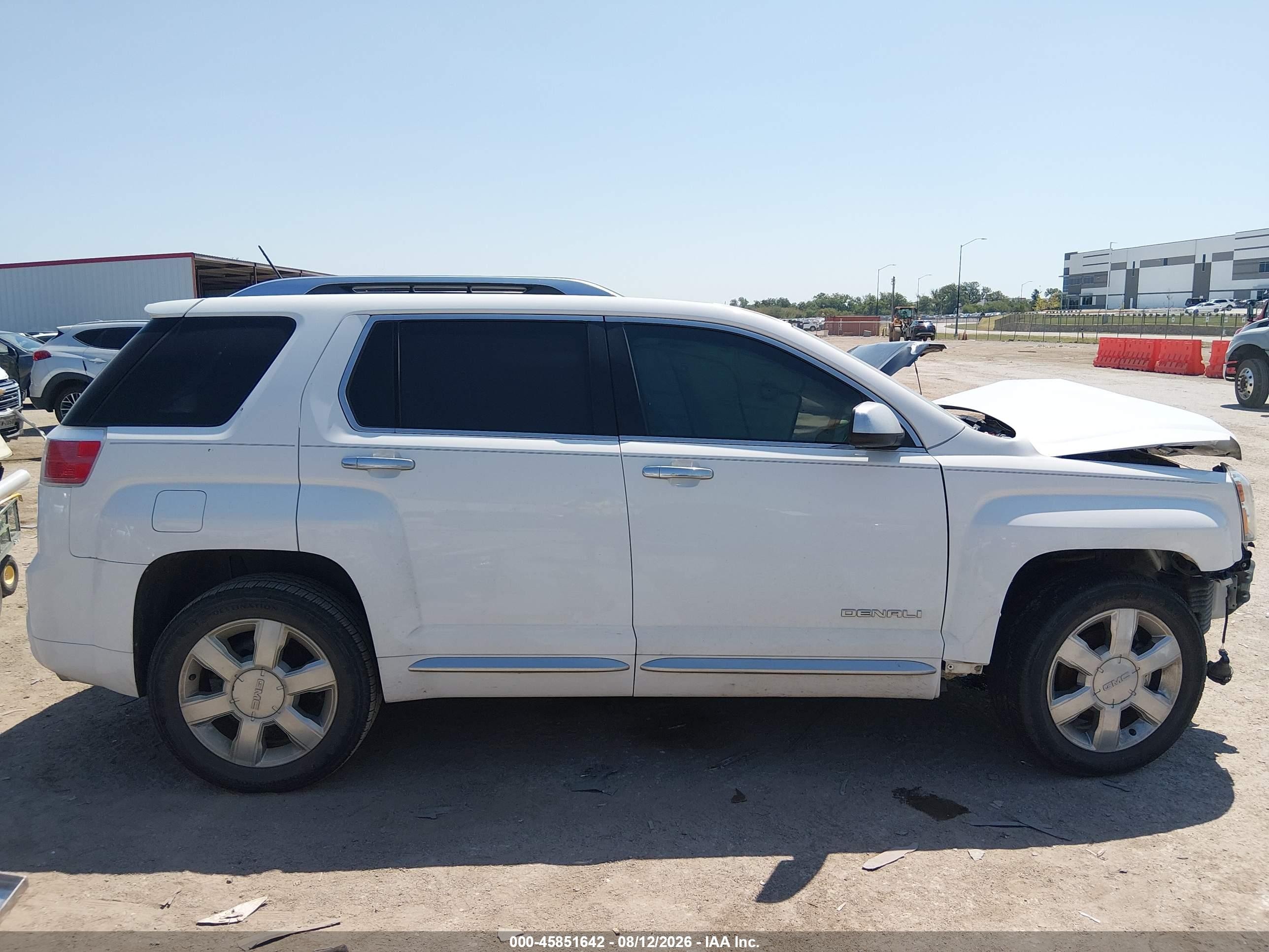 2015 Gmc Terrain Denali White vin: 2GKFLUE31F6297649