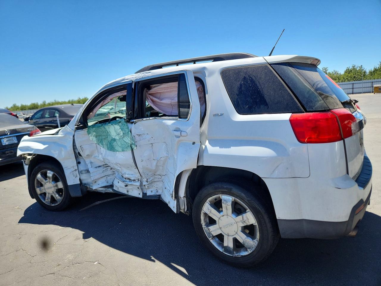 2013 Gmc Terrain Slt White vin: 2GKFLUE32D6122811