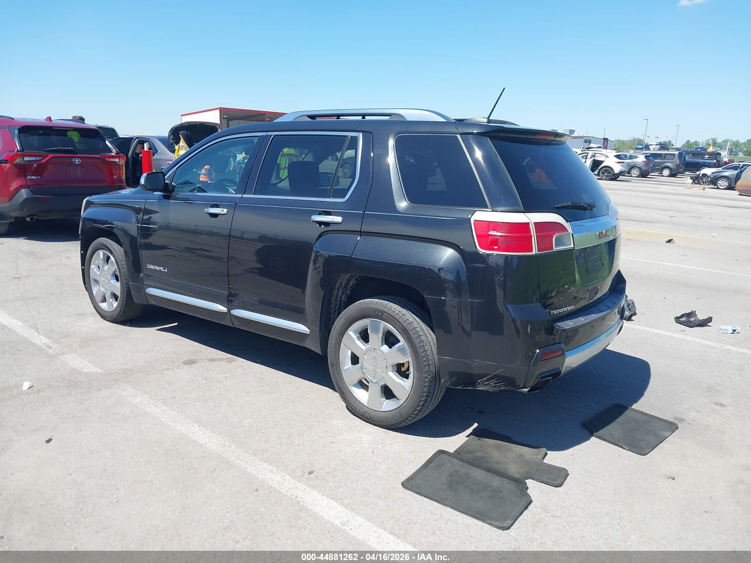 2015 Gmc Terrain Denali Black vin: 2GKFLUE32F6292007
