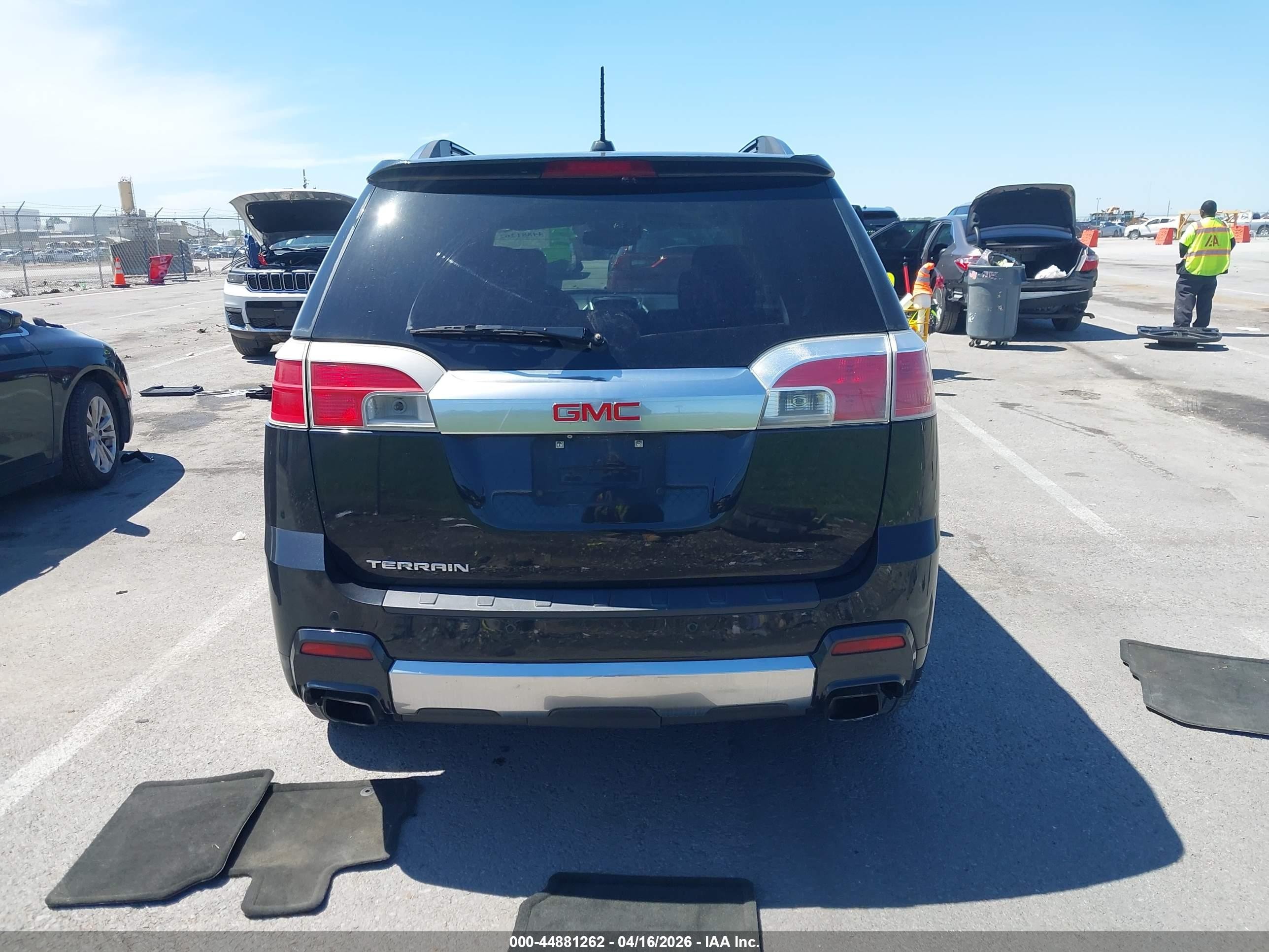 2015 Gmc Terrain Denali Black vin: 2GKFLUE32F6292007
