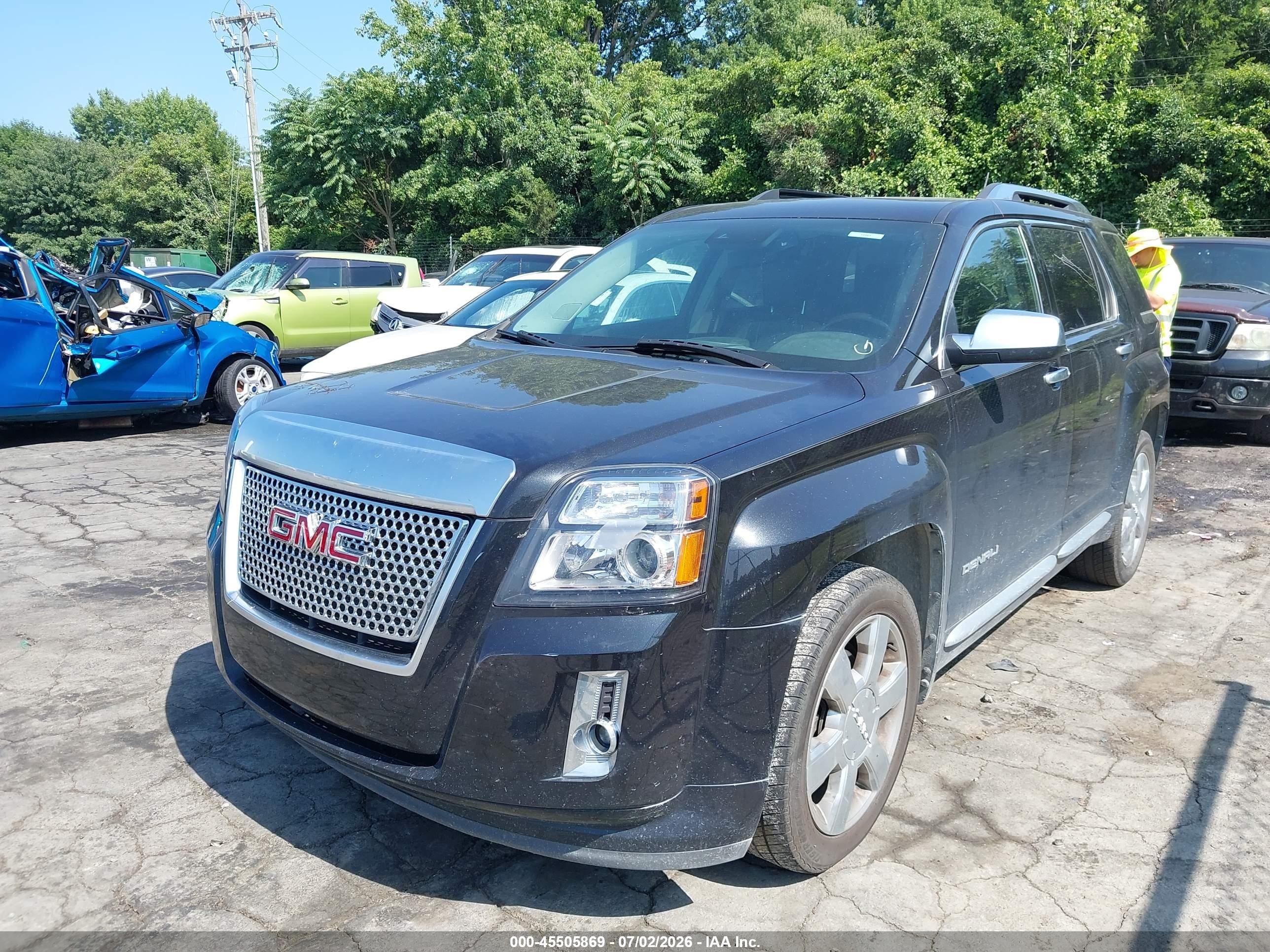 2015 Gmc Terrain Denali Черный vin: 2GKFLUE32F6426403